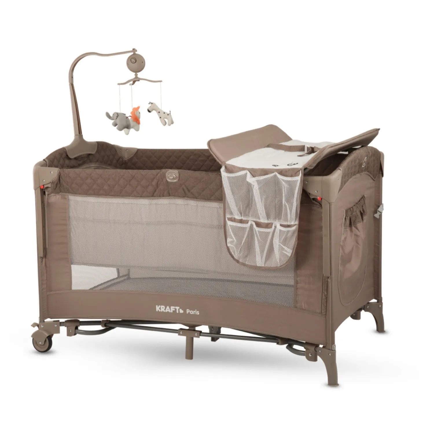 Kraft Paris Anne Yanı Oyun Parkı 70x120 cm Light Grey