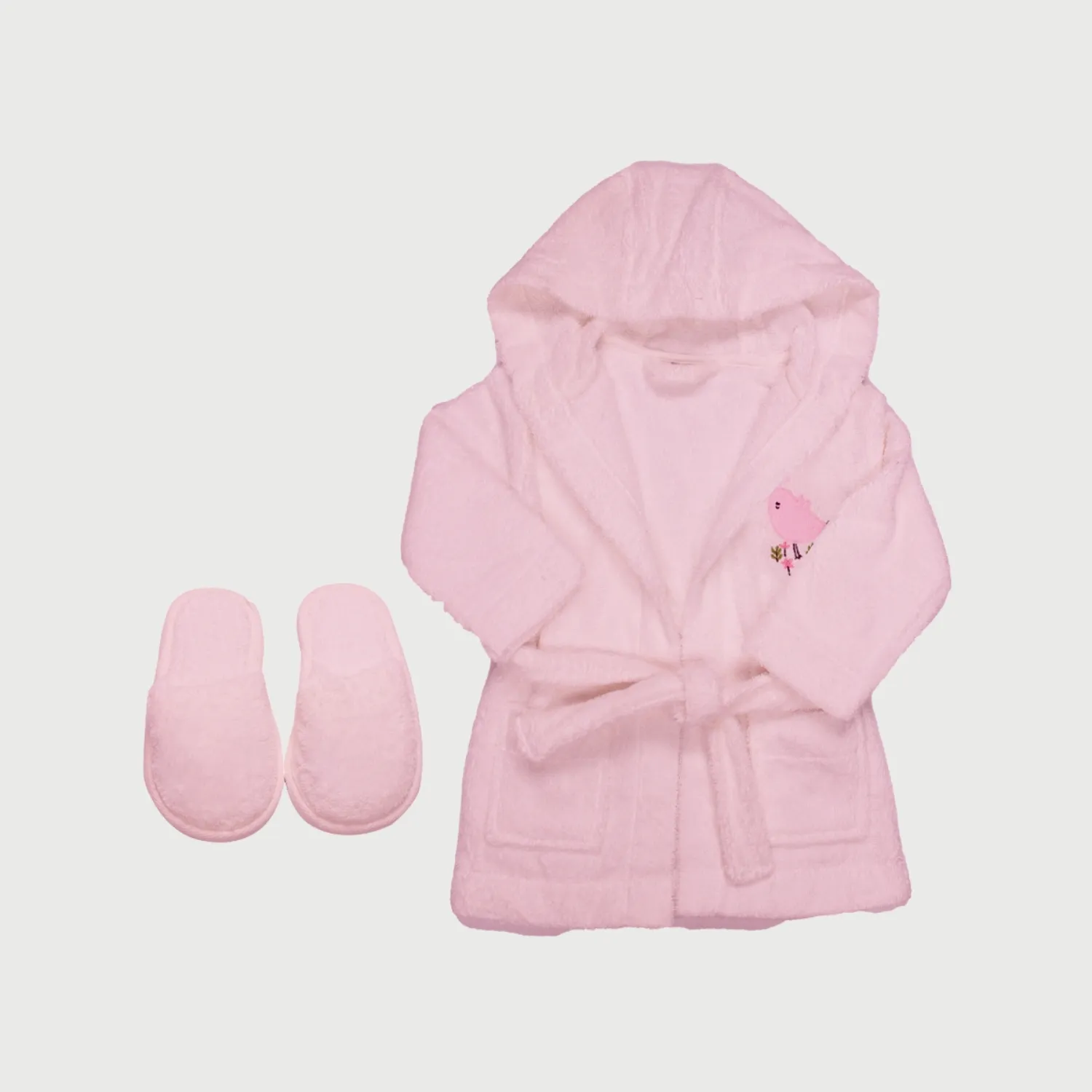 Bistyle Bornoz Luluco Rabbit And Friends Pembe