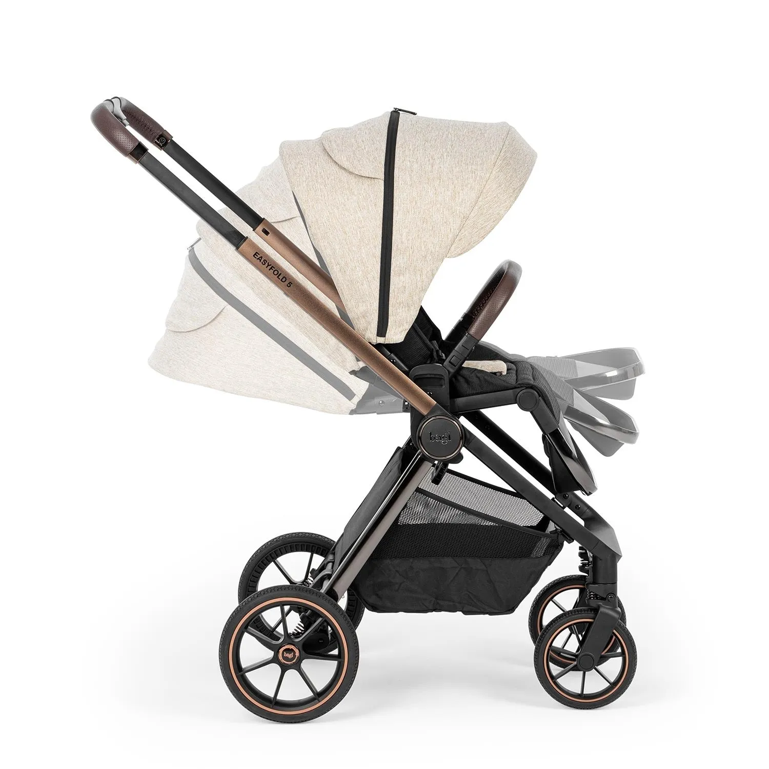 Bagi Easyfold 5 Cosmo Travel Sistem Bebek Arabası Beige