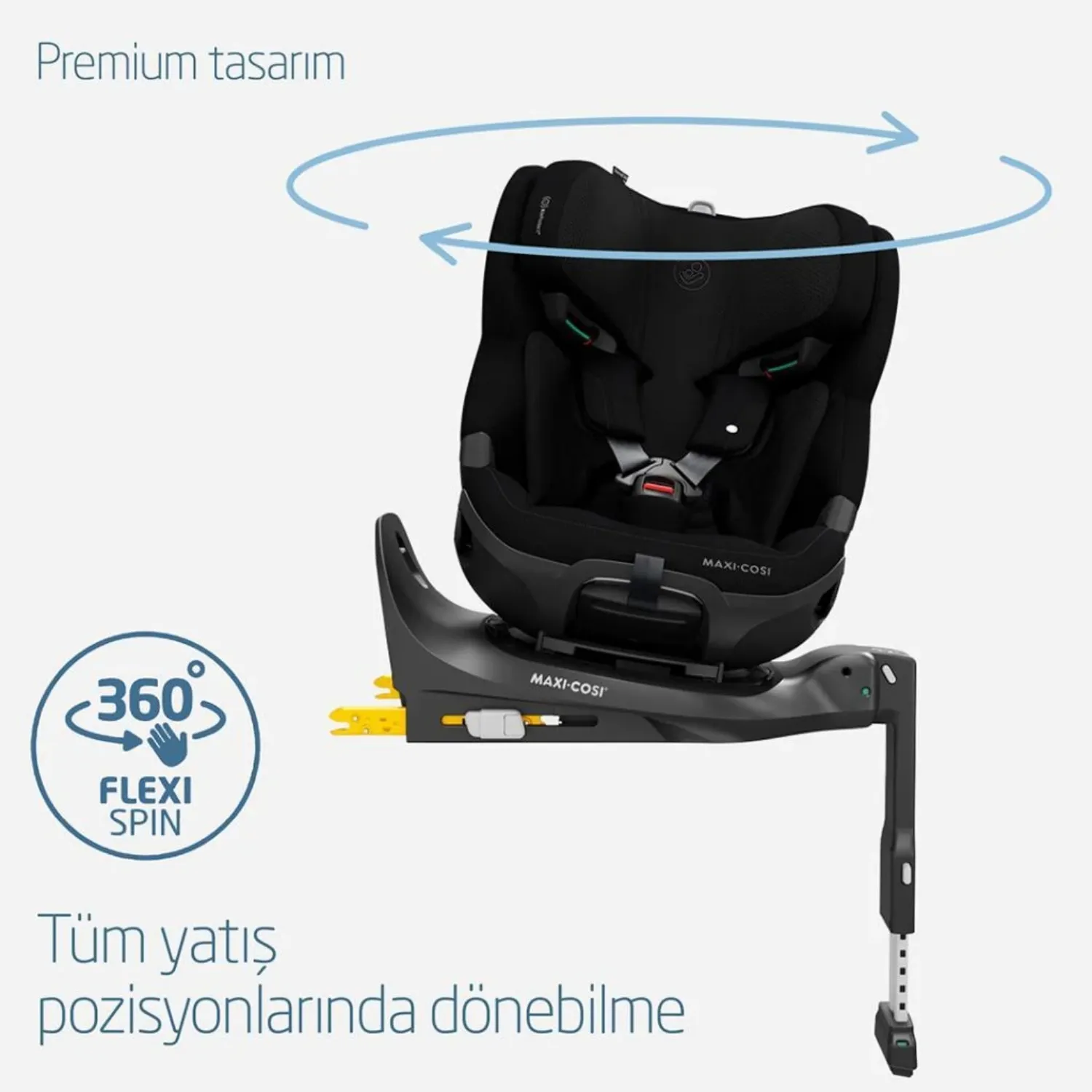 Maxi Cosi Emerald 360 Pro Slidetech Oto Koltuğu 0-36 Kg Authentic Black