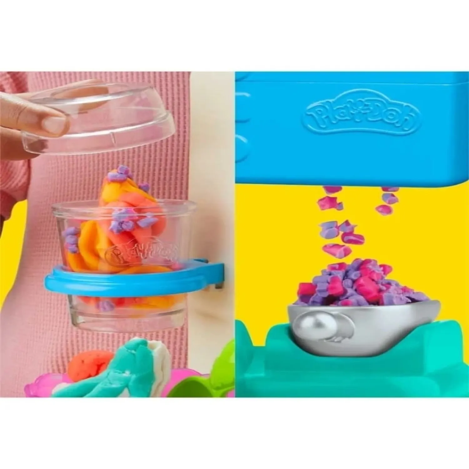 Play-Doh Raınbow Swırl Ice Cream Plays