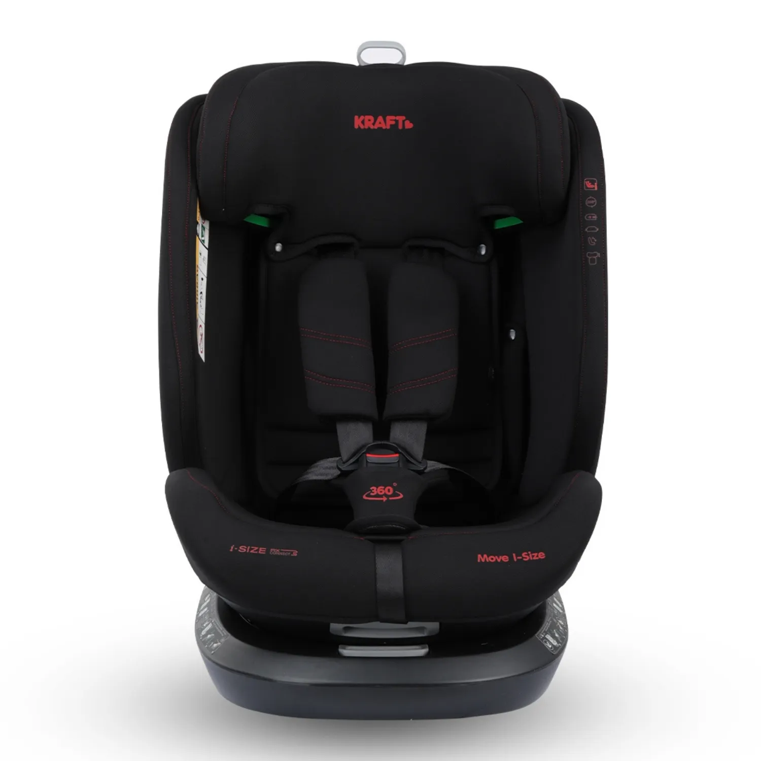 Kraft Move I-Size Oto Koltuğu 0-36 Kg Black Red