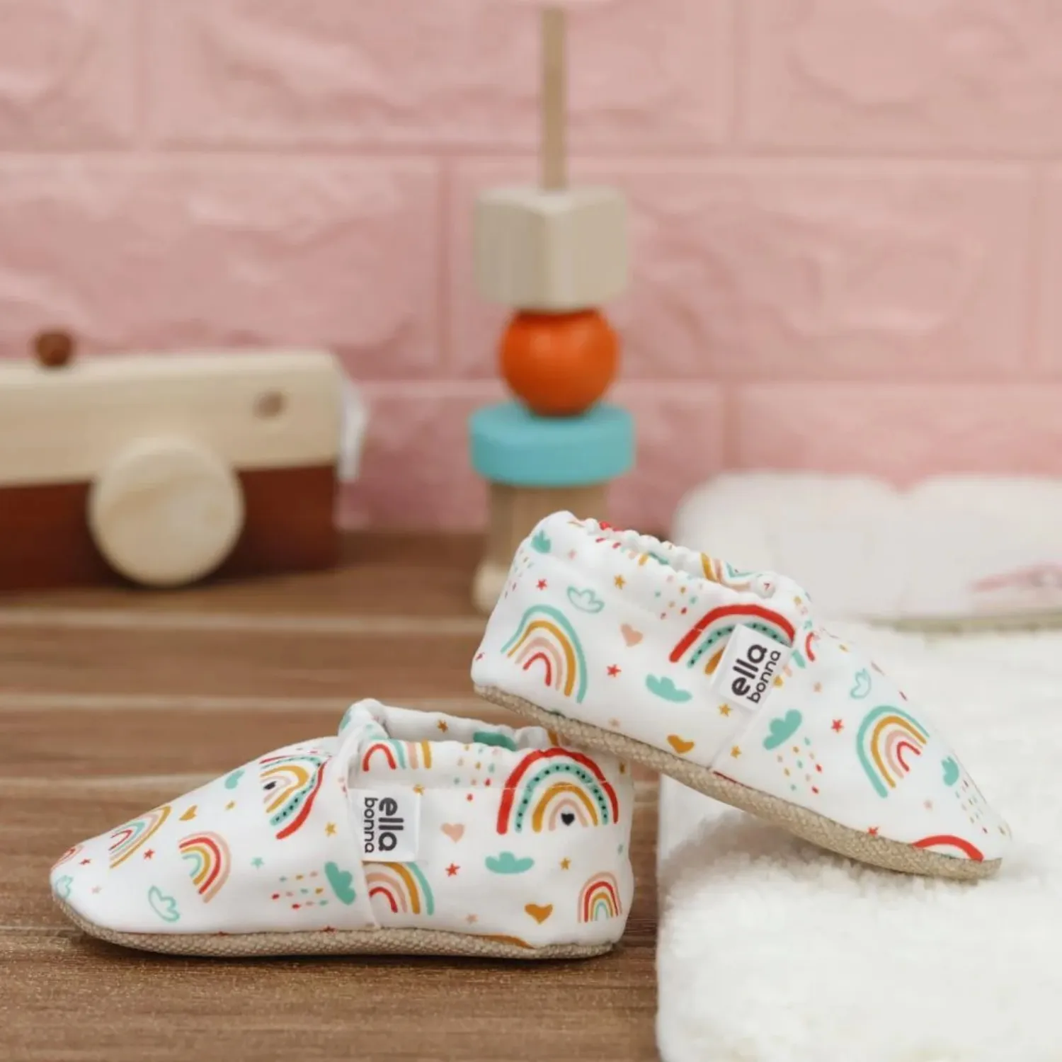 Ella Bonna Patik Kaydırmaz Taban Rainbow