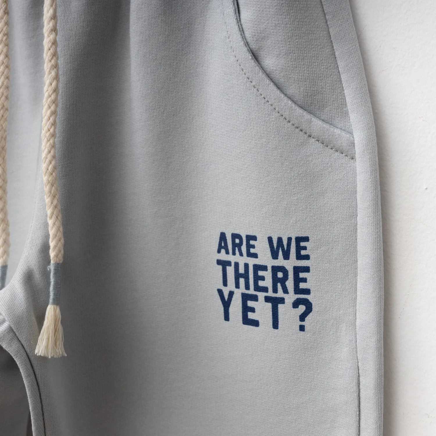 Winimo Eşofman Altı Are We There Yet Baskılı Boyalı Gri