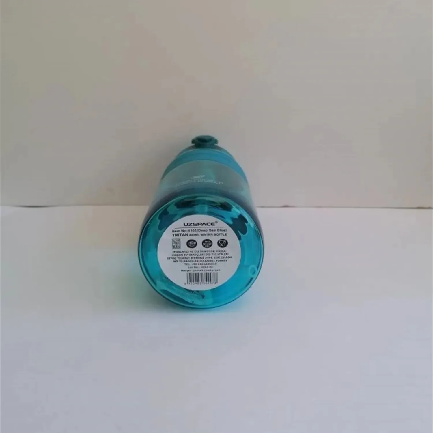 Uzspace Tritan Pipetli Suluk 600 ml Mavi