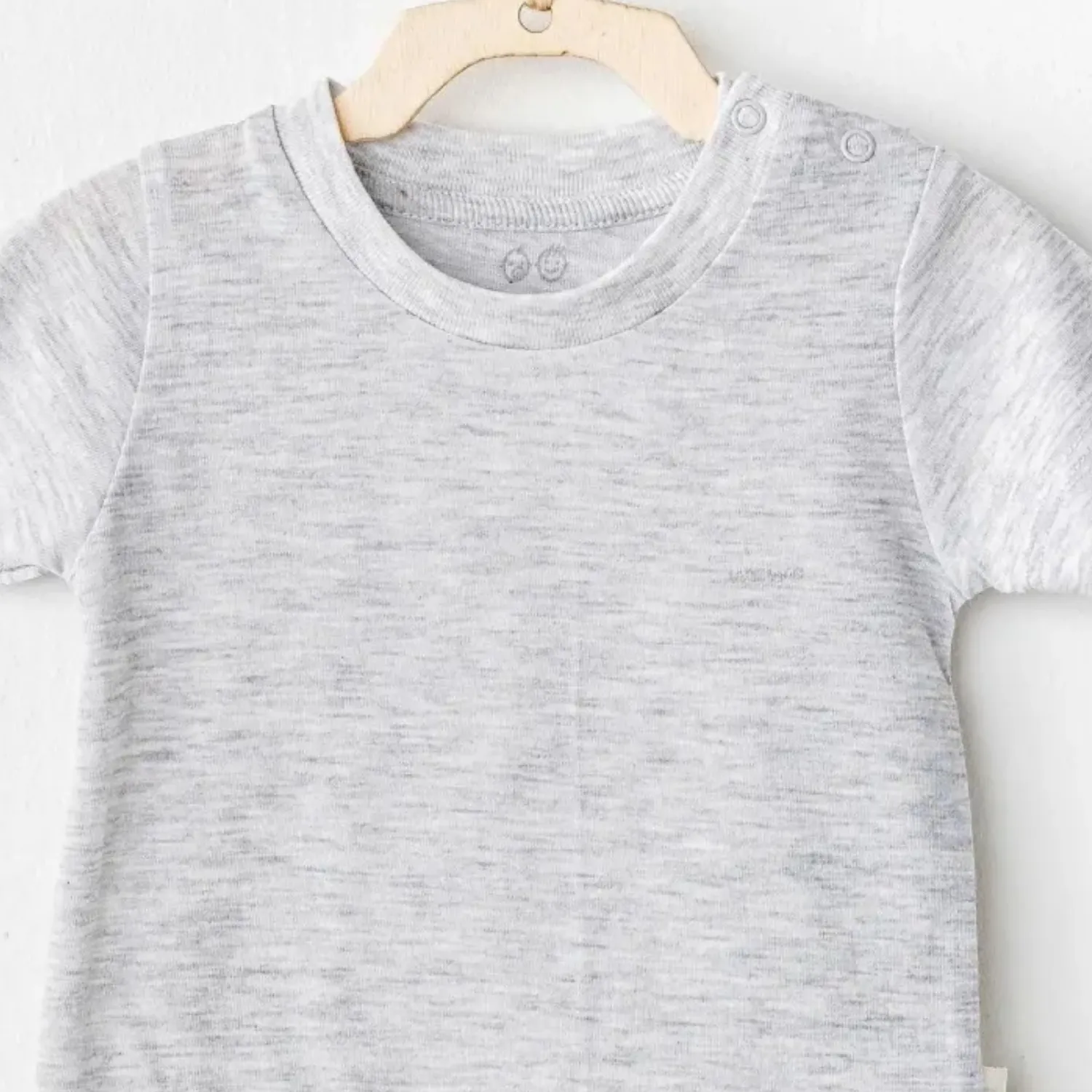 Andy Wawa T-Shirt Casual Gri Melanj