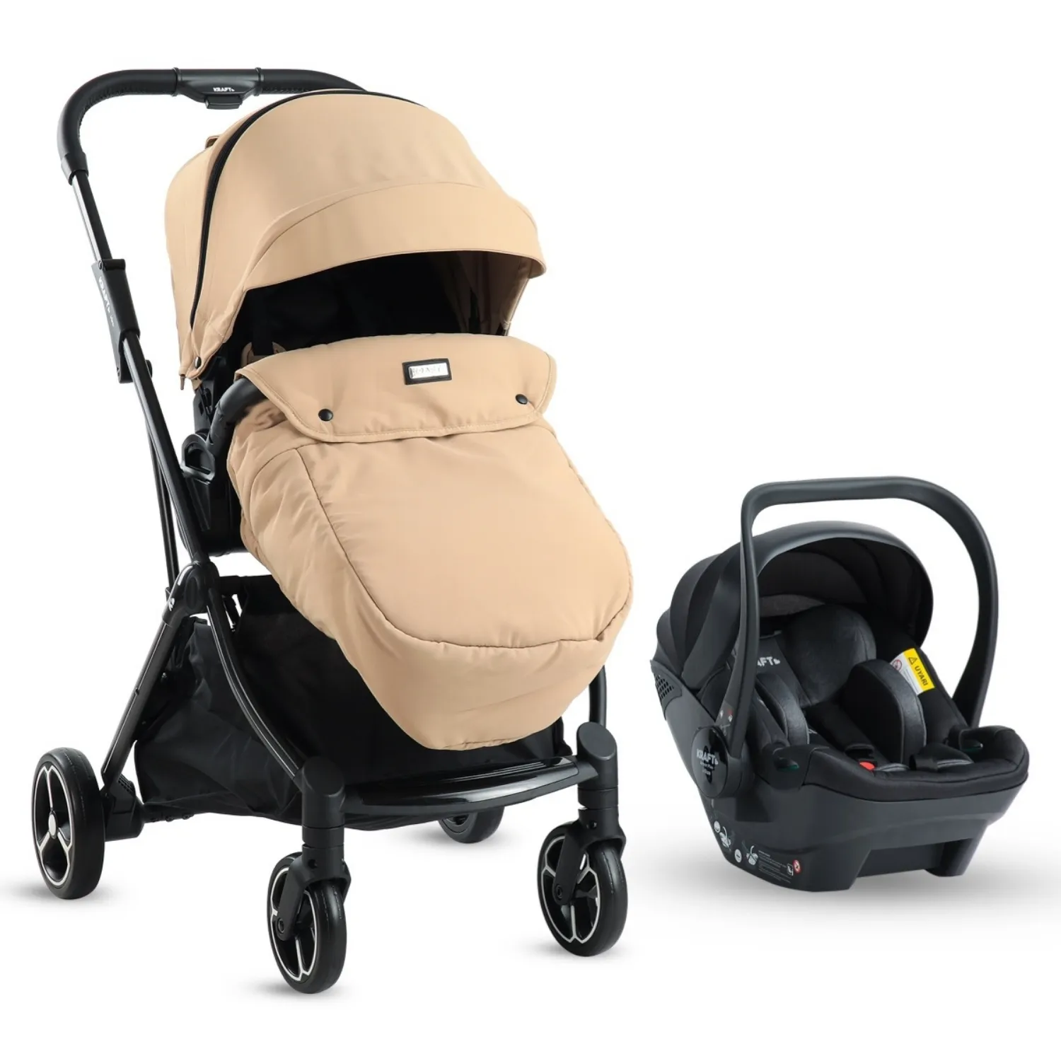 Kraft Viva I-Size Travel Sistem Bebek Arabası Beige
