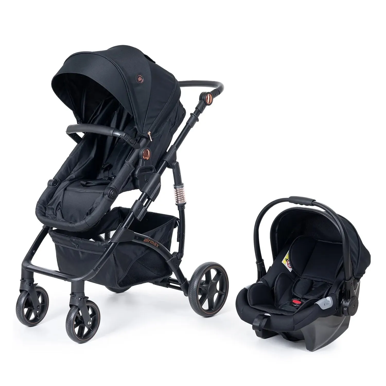 Sunny Baby 9034 Airmax Travel Sistem Bebek Arabası Siyah