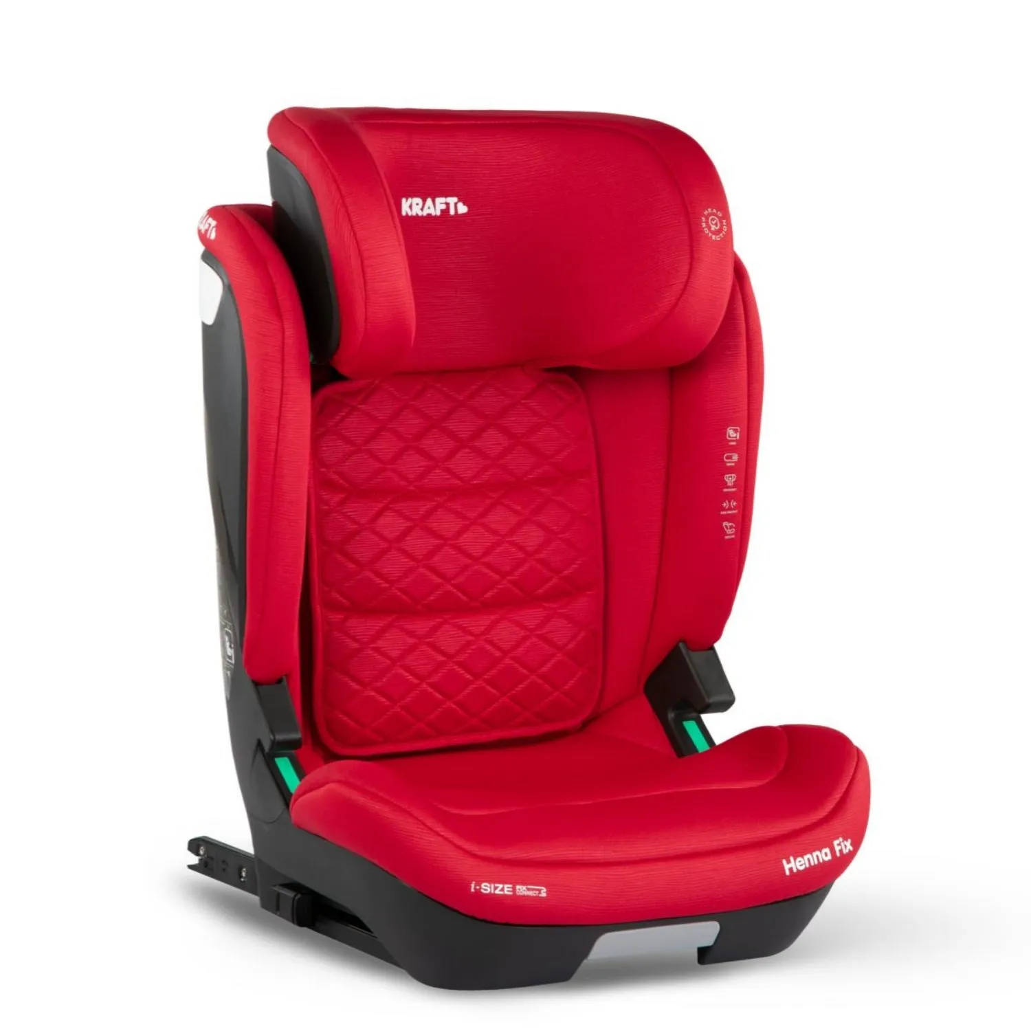 Kraft Henna Fix I-Size Oto Koltuğu 15-36 Kg Red