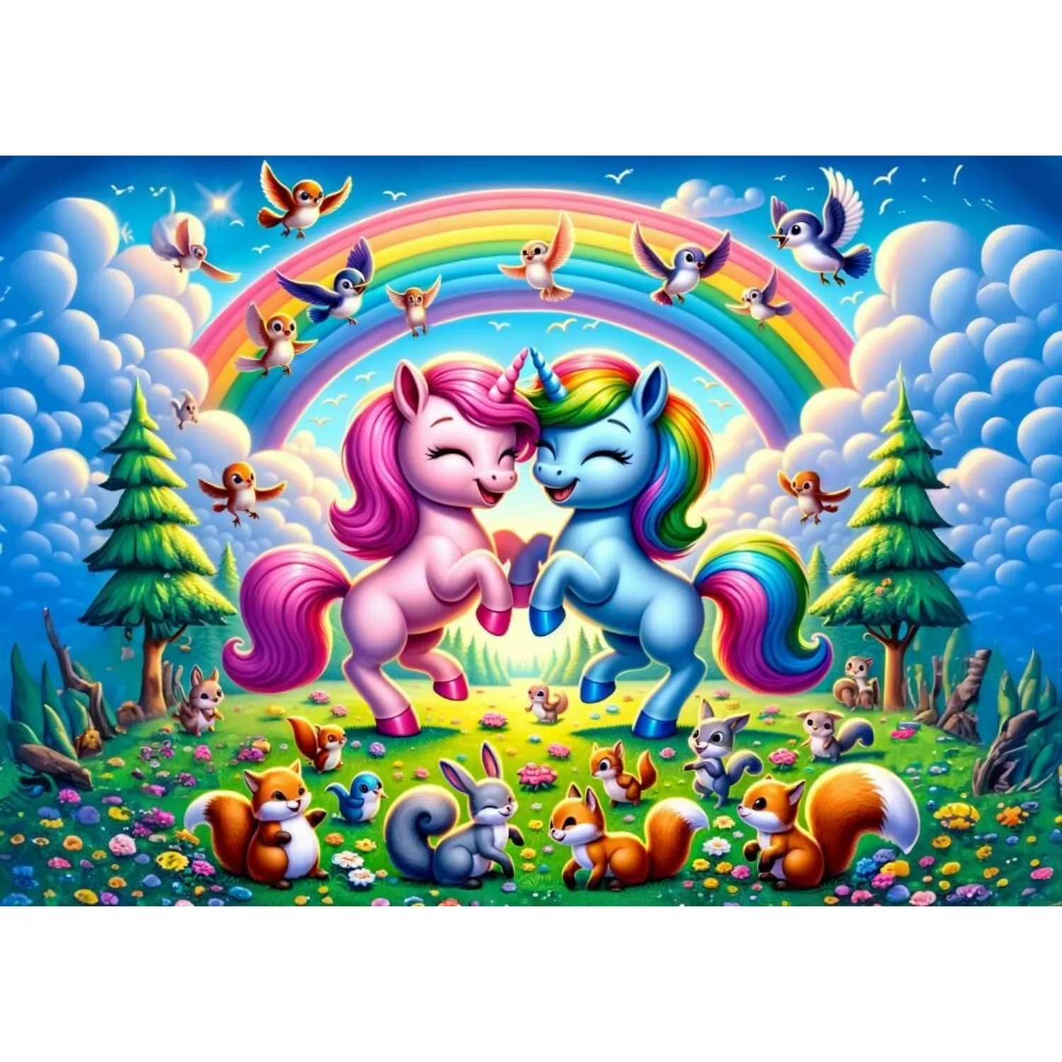 Art Çocuk Pegasus Ve Gökkuşağı 25 Parça Puzzle