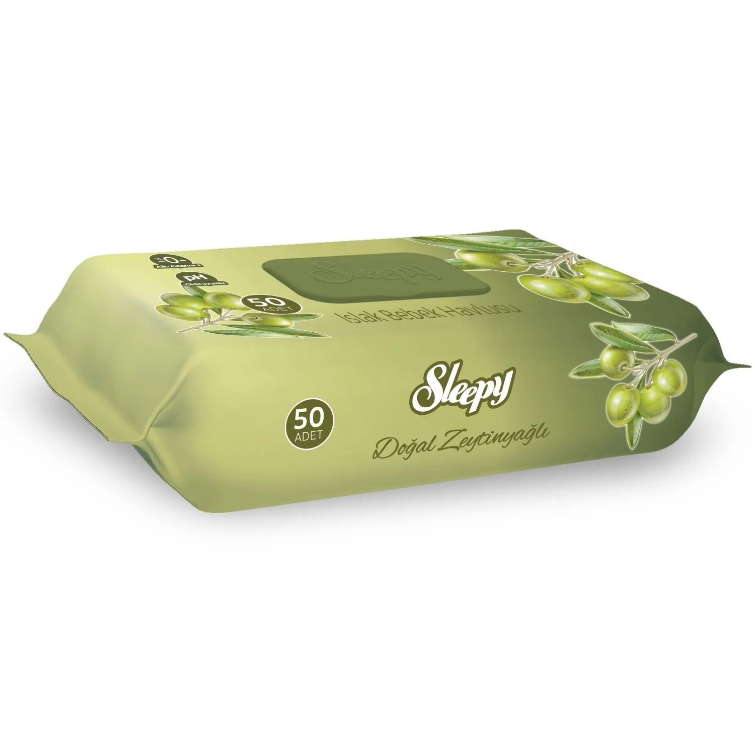 Sleepy Islak Mendil 3x50li Zeytinyağı ve Pamuk