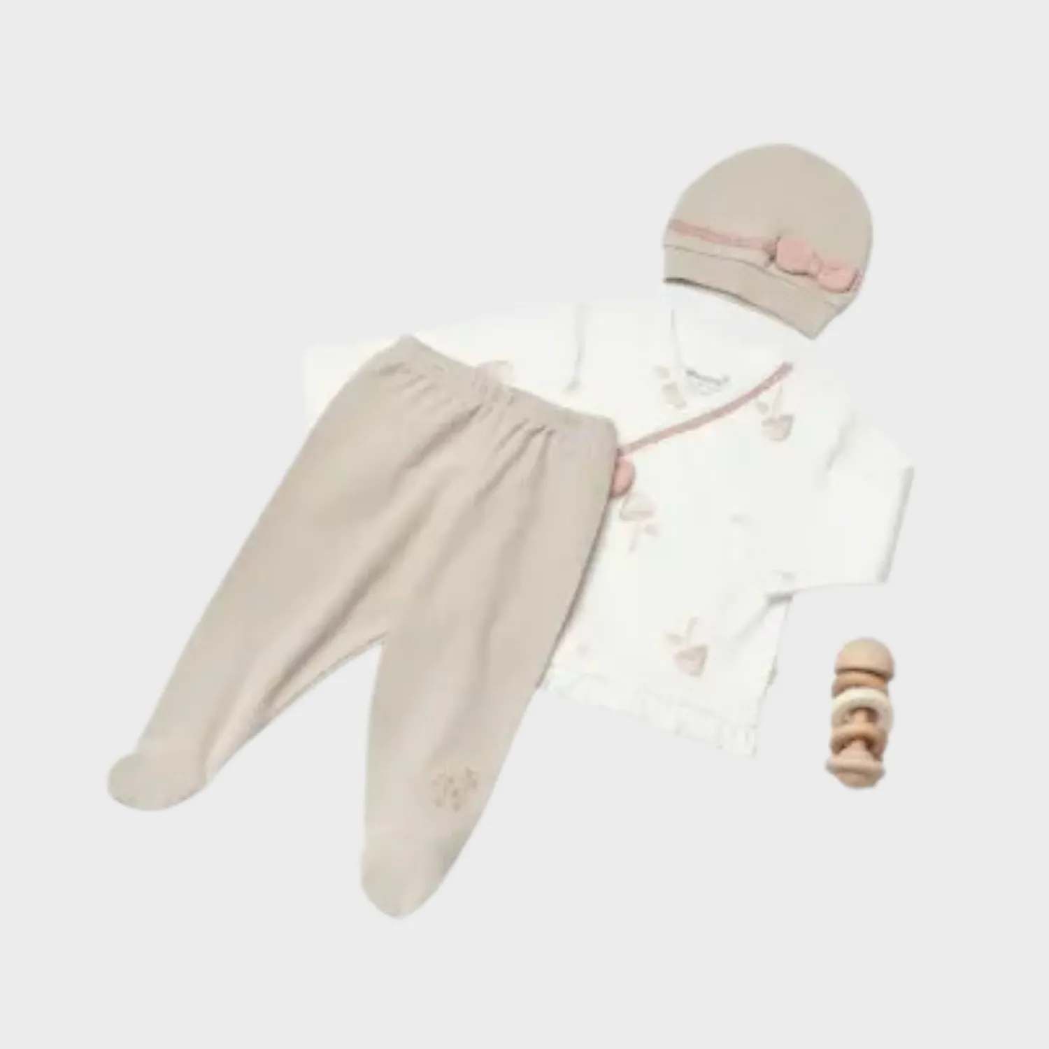 Bibaby Organik Boxer 3lü Sweet Lady Baby Açık Bej