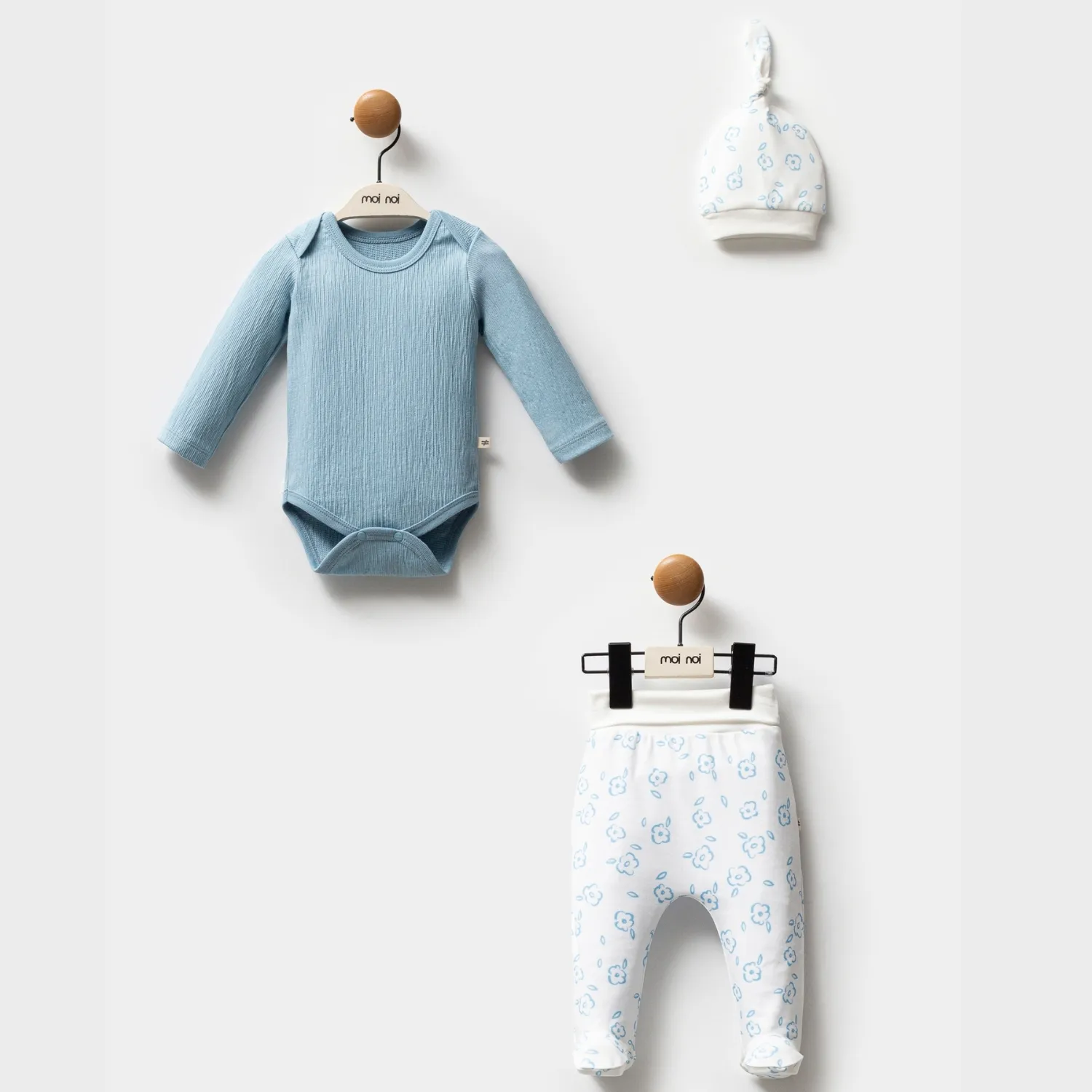 Moi Noi Zıbın Takımı 3lü Mavi