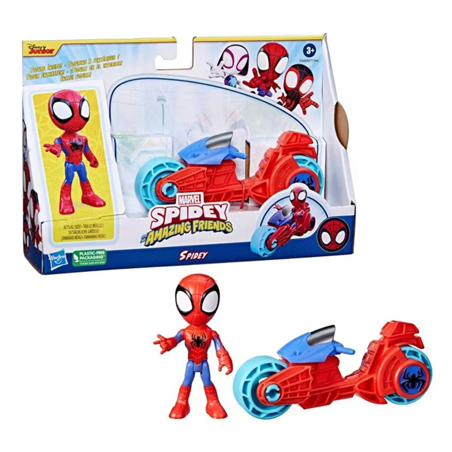 Spider And His Amazing Friends Motorsiklet Ve Figür