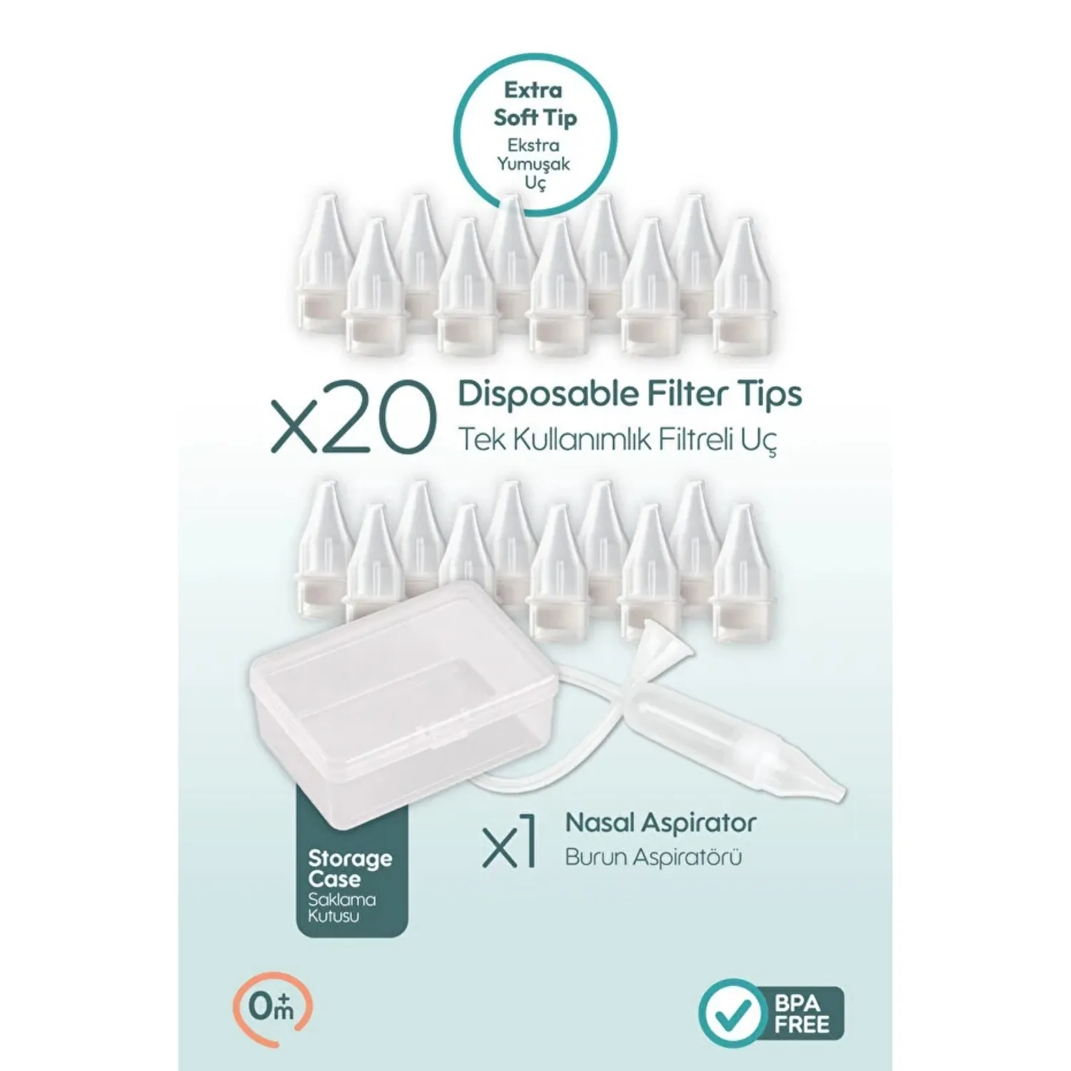 Bemy Baby Burun Aspiratörü Seti ( Cihaz + 20 Adet Uç)