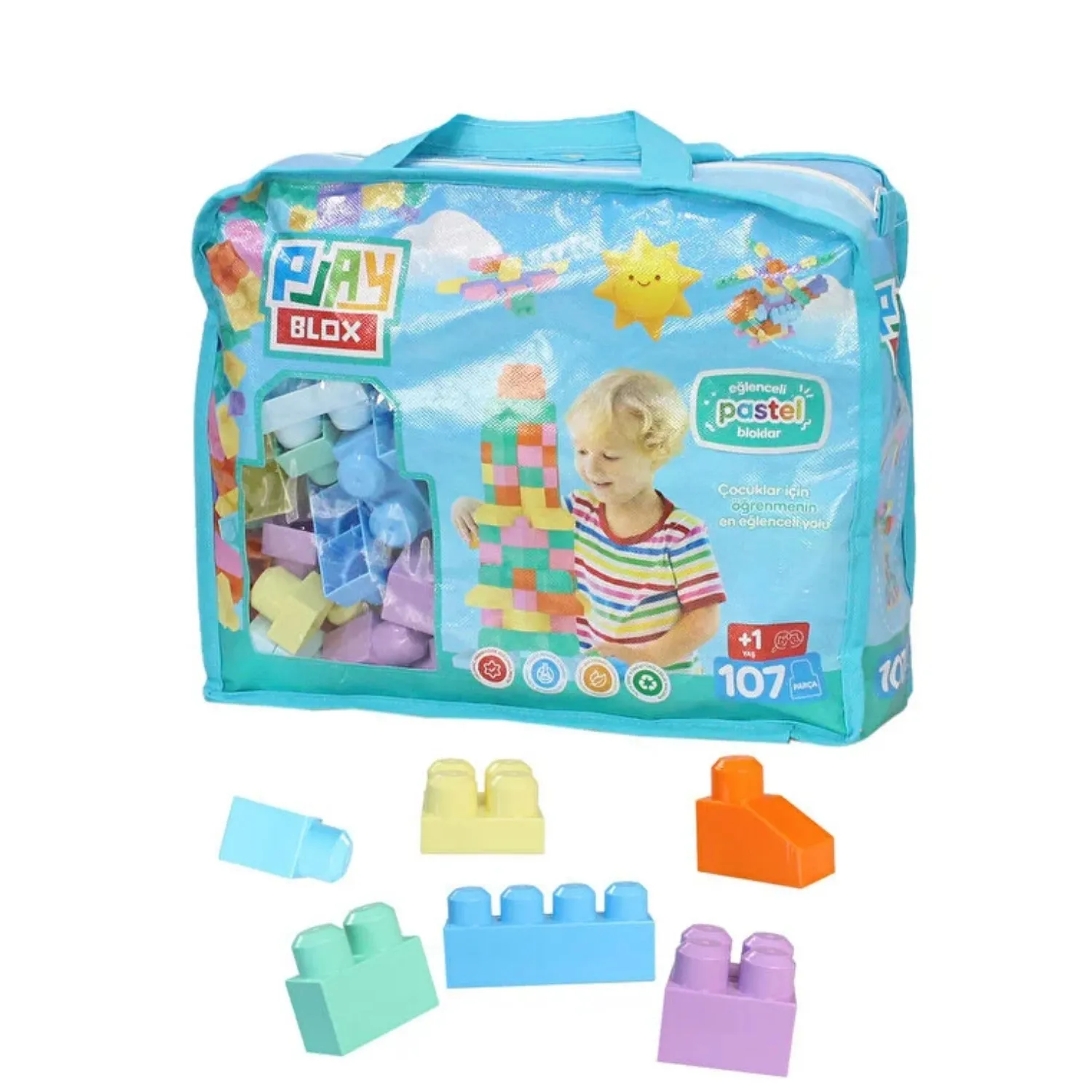 Playblox Blok Pastel 107 Parça