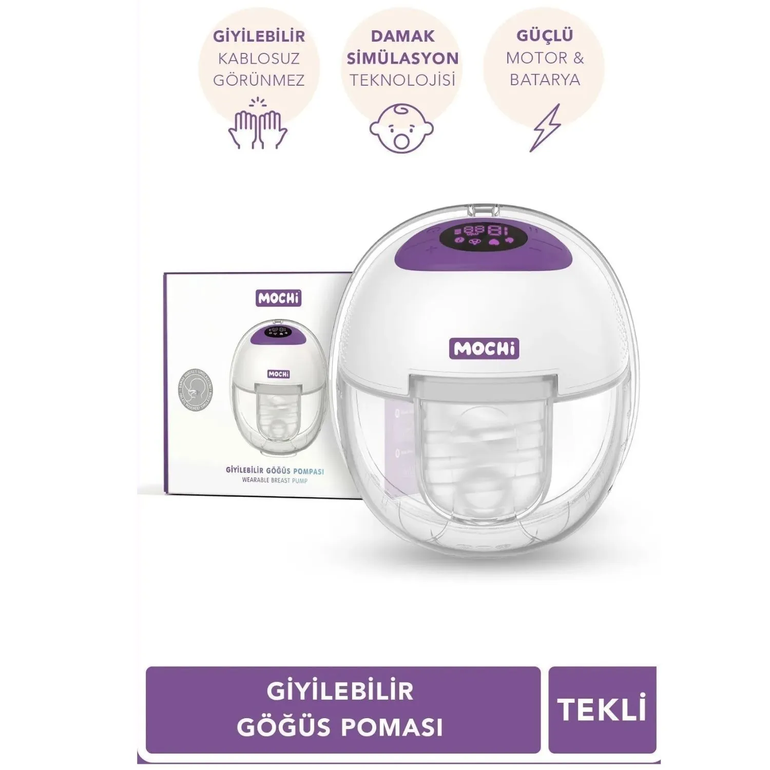 Mochi Giyilebilir Göğüs Pompası