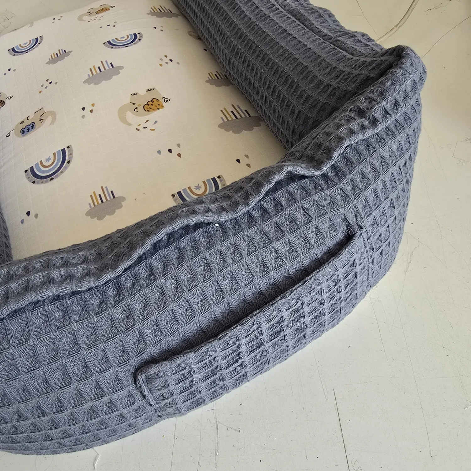 Bm Care Babynest Anne & Baba Yanı Yatağı Mavi Gökkuşağı