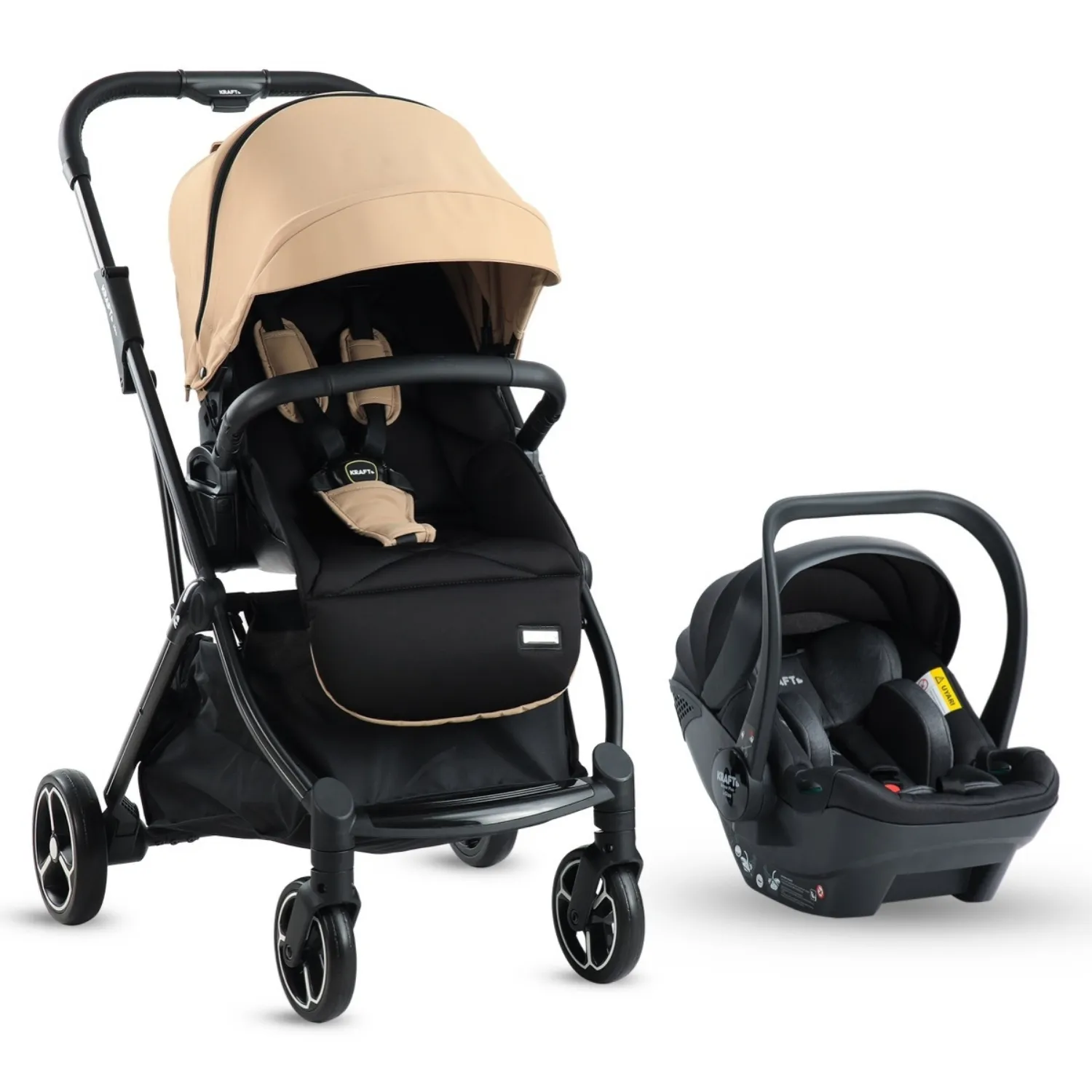 Kraft Viva I-Size Travel Sistem Bebek Arabası Beige