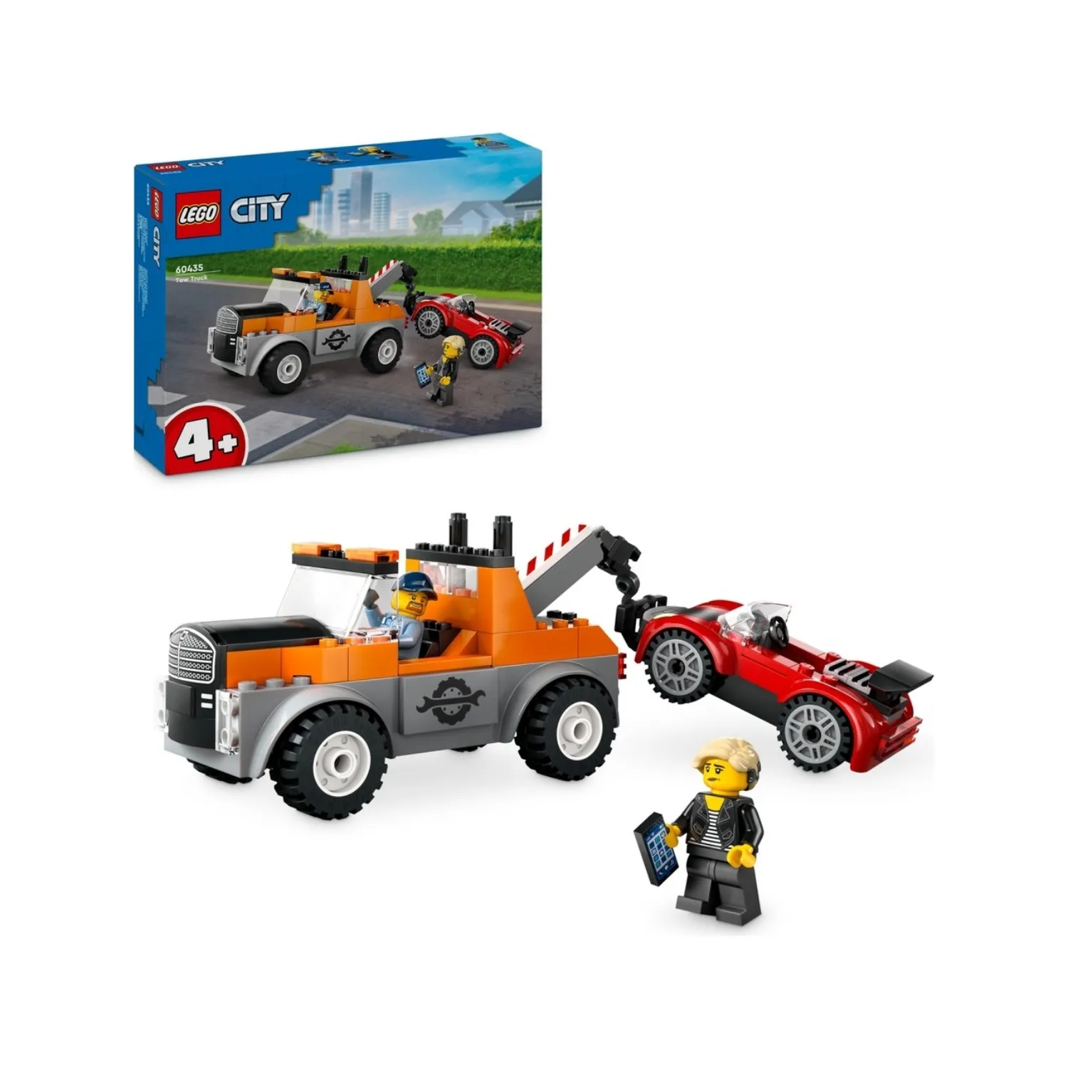 LEGO City Çekici Kamyon ve Spor Araba Tamiri 60435