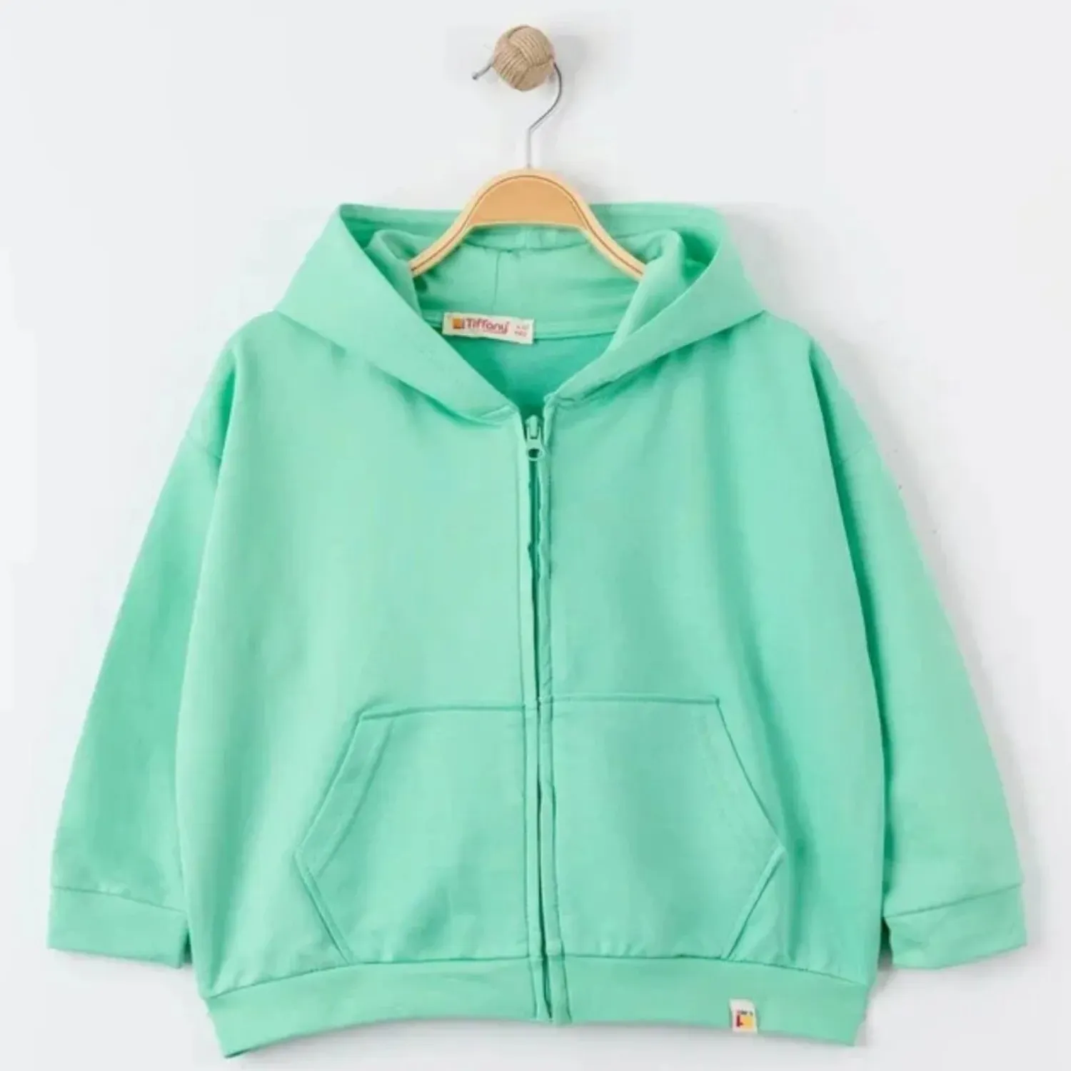 Tiffany Sweatshirt Kapüşonlu Oversize Theme Mint
