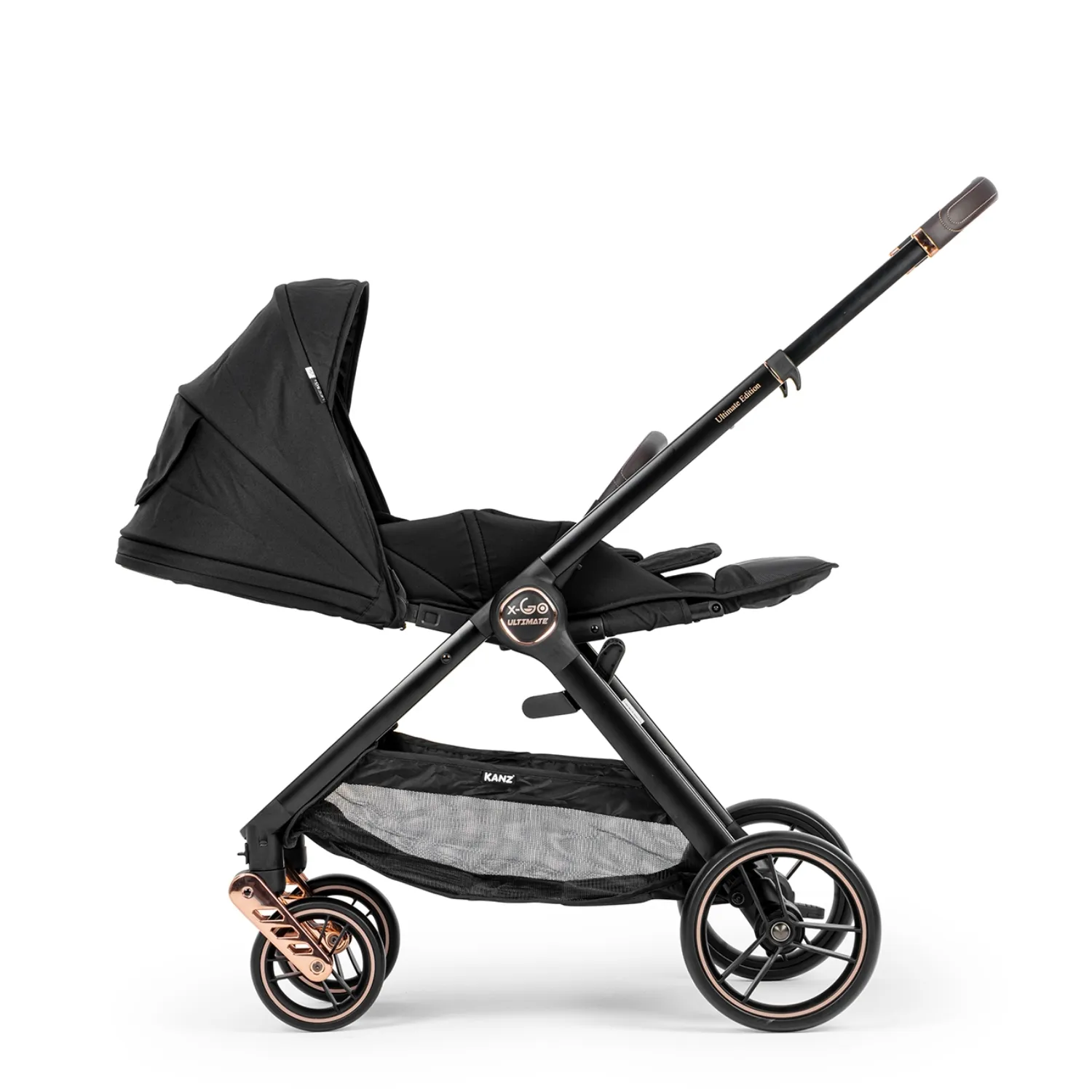 Kanz X-Go Ultimate Travel Sistem Bebek Arabası Rose Gold Siyah