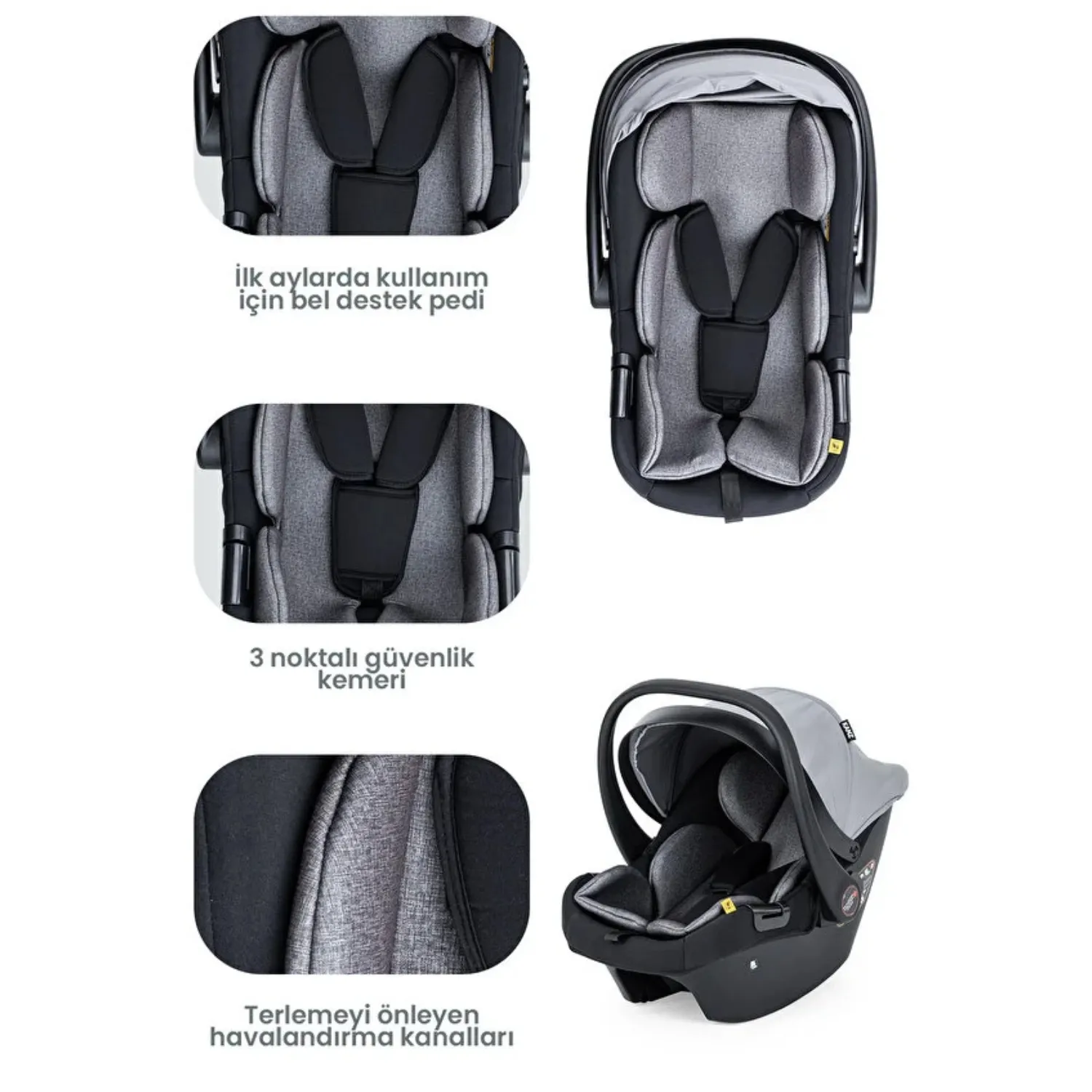 Kanz Echo Travel Sistem Bebek Arabası Grey