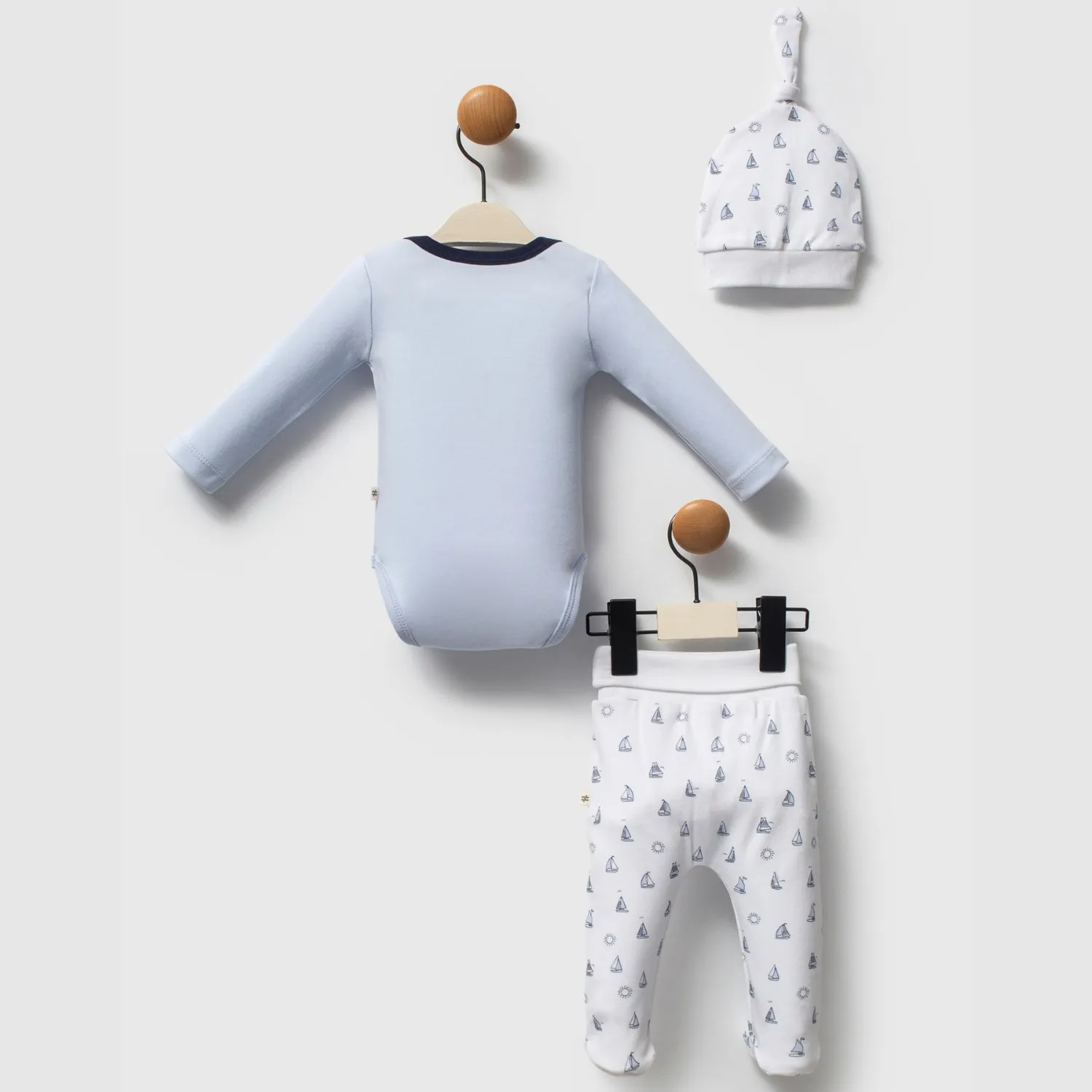 Moi Noi Zıbın Takımı 2li Captain Mavi