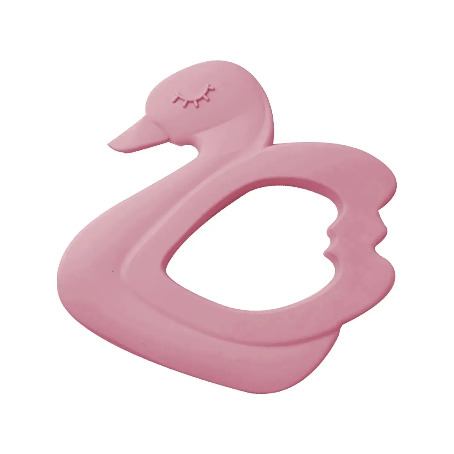 BM Care Çatal Kaşık Zürafa, Kuğu Diş Kaşıyıcı Pembe 2li Set