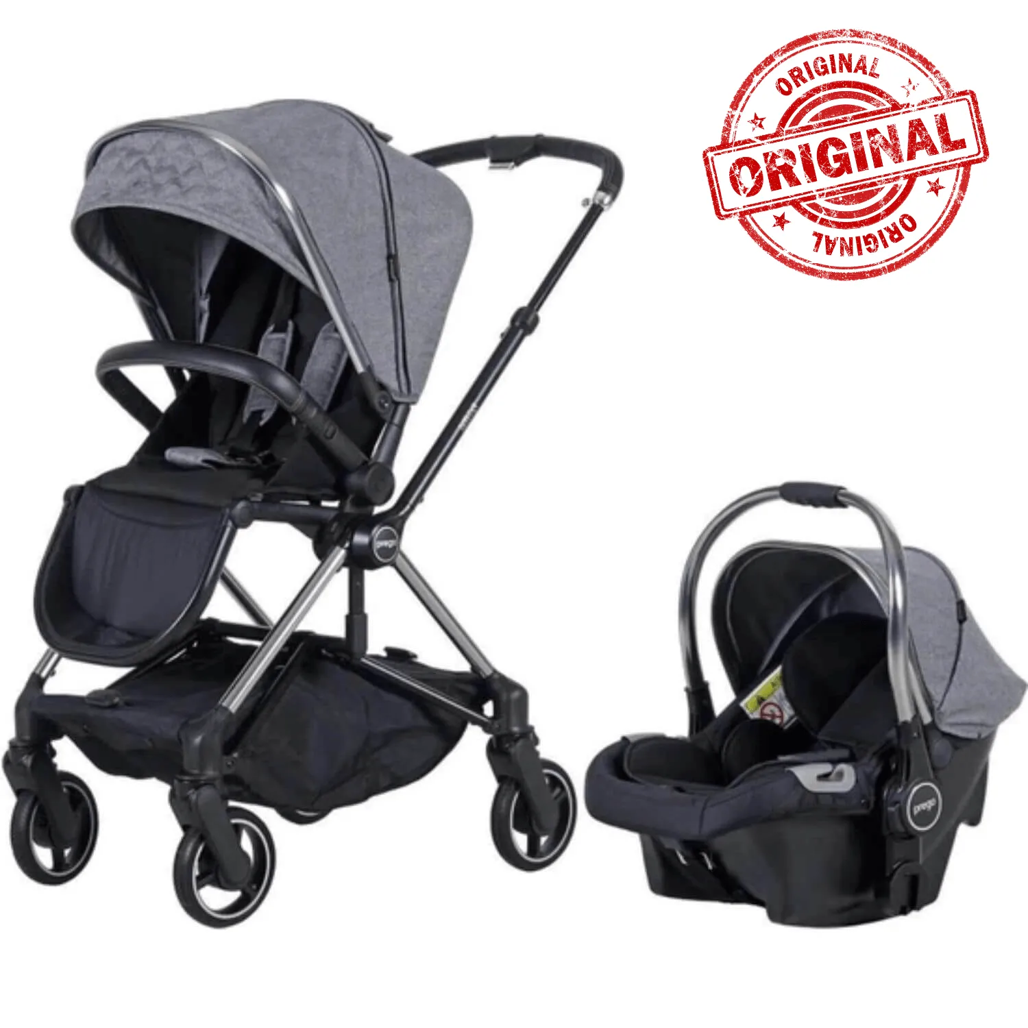 Prego 2066 Mios Travel Sistem Bebek Arabası Gri