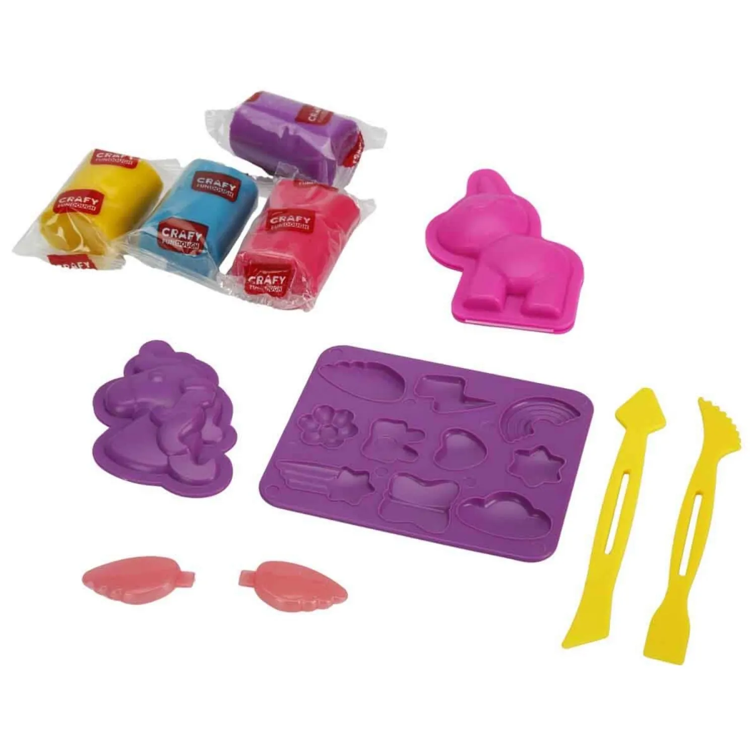 Crafy Sihirli Unicorn Oyun Hamuru Seti 200 g 11 Parça