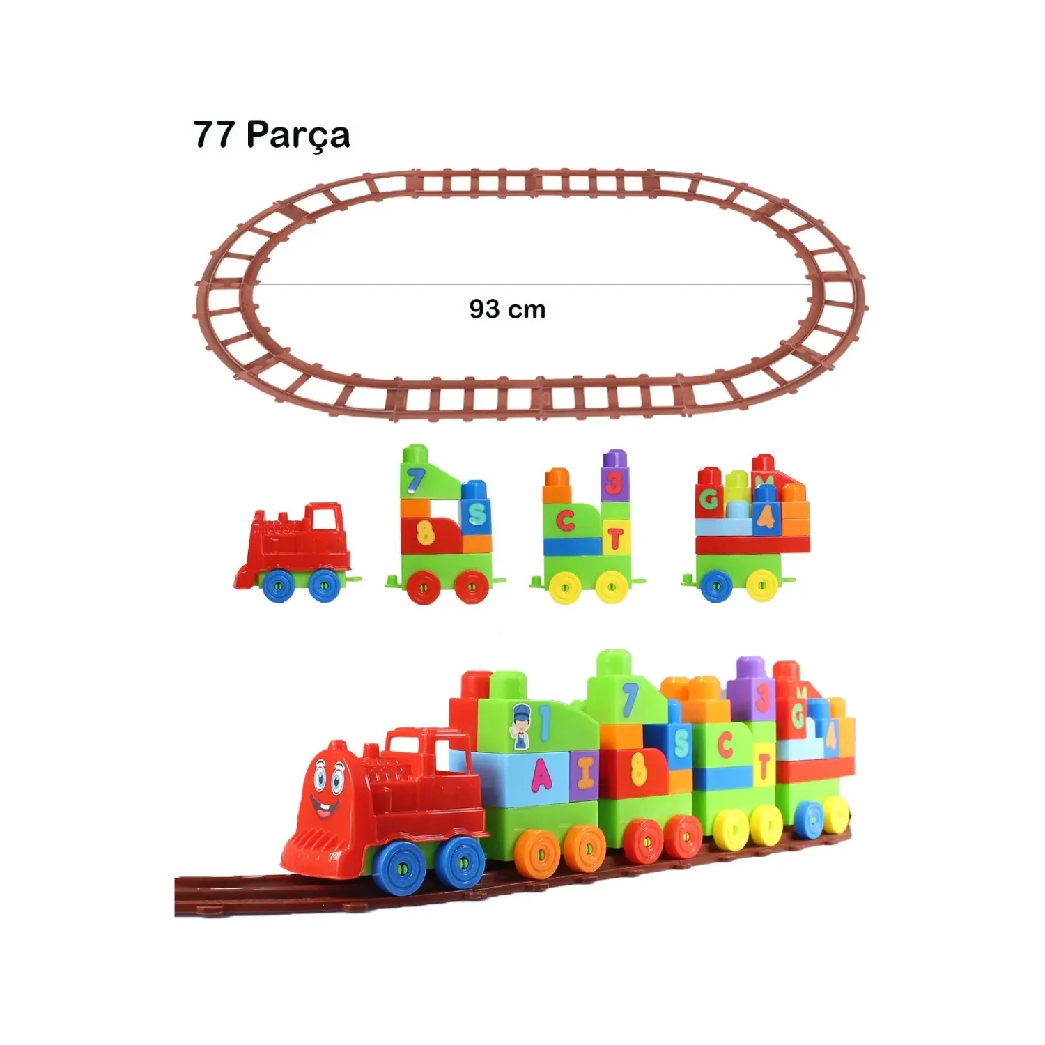 Playblox Tren Seti 77 Parça