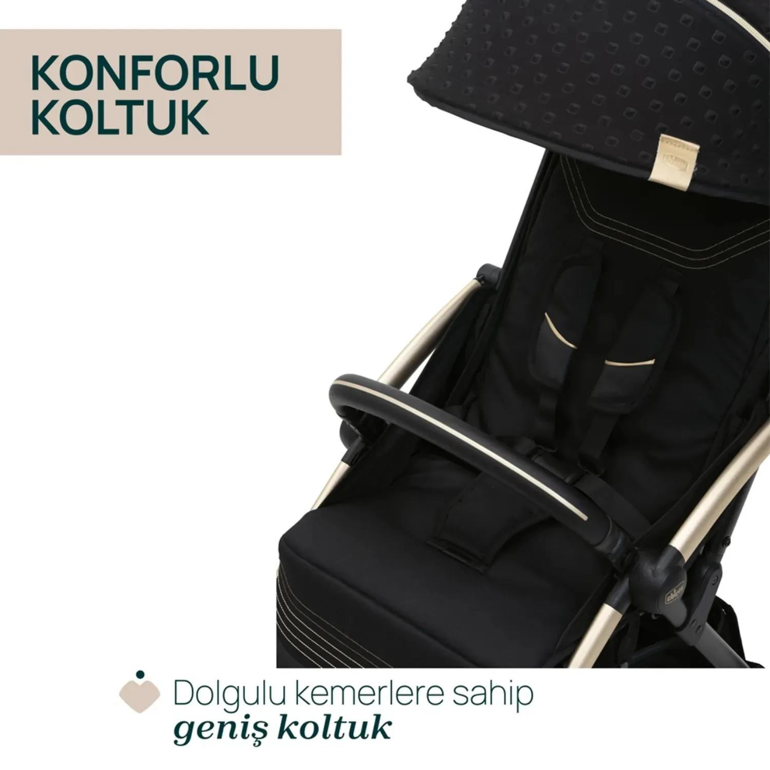 Chicco Goody XPlus Kabin Travel Sistem Bebek Arabası Black Re_Lux