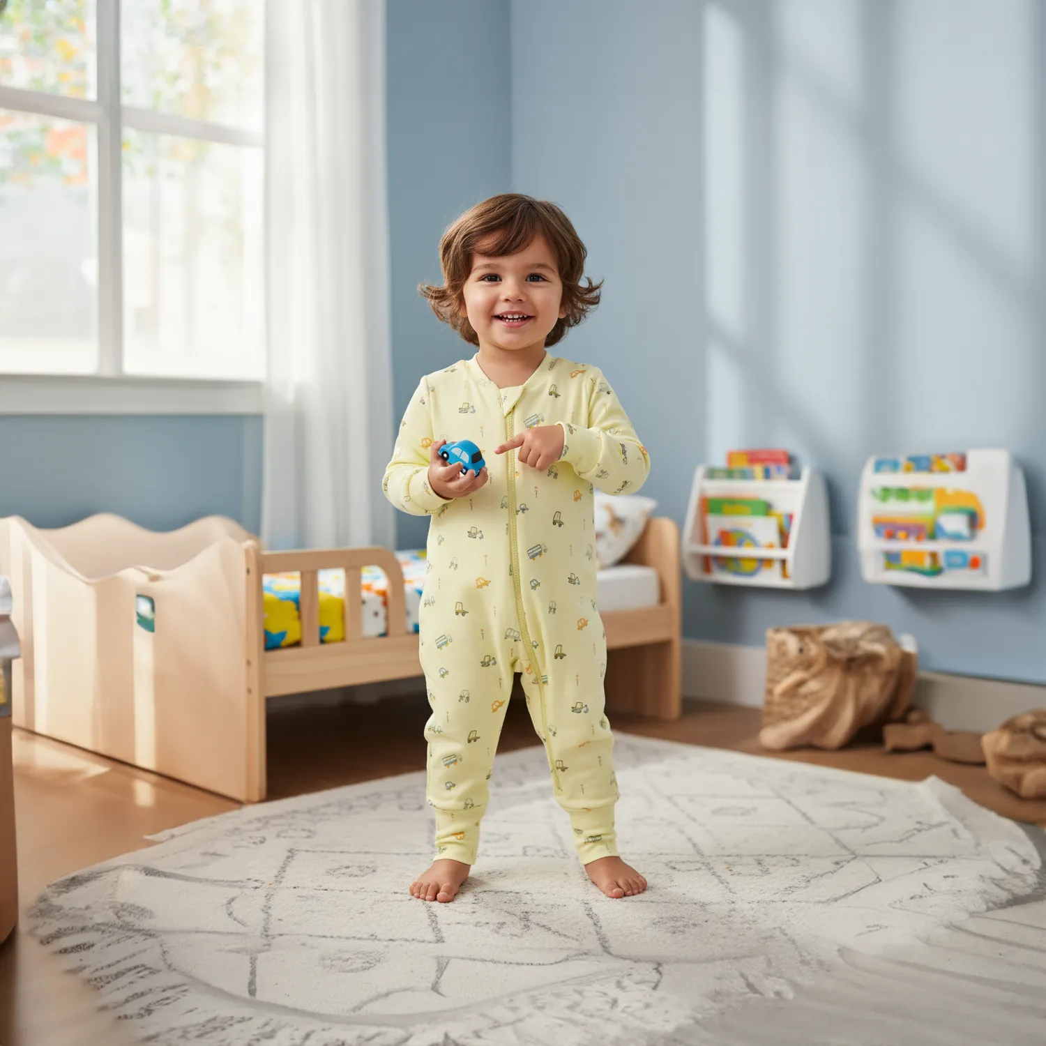 Moi Noi Uyku Tulumu Çoraplı 2,5 Tog Limon Araba