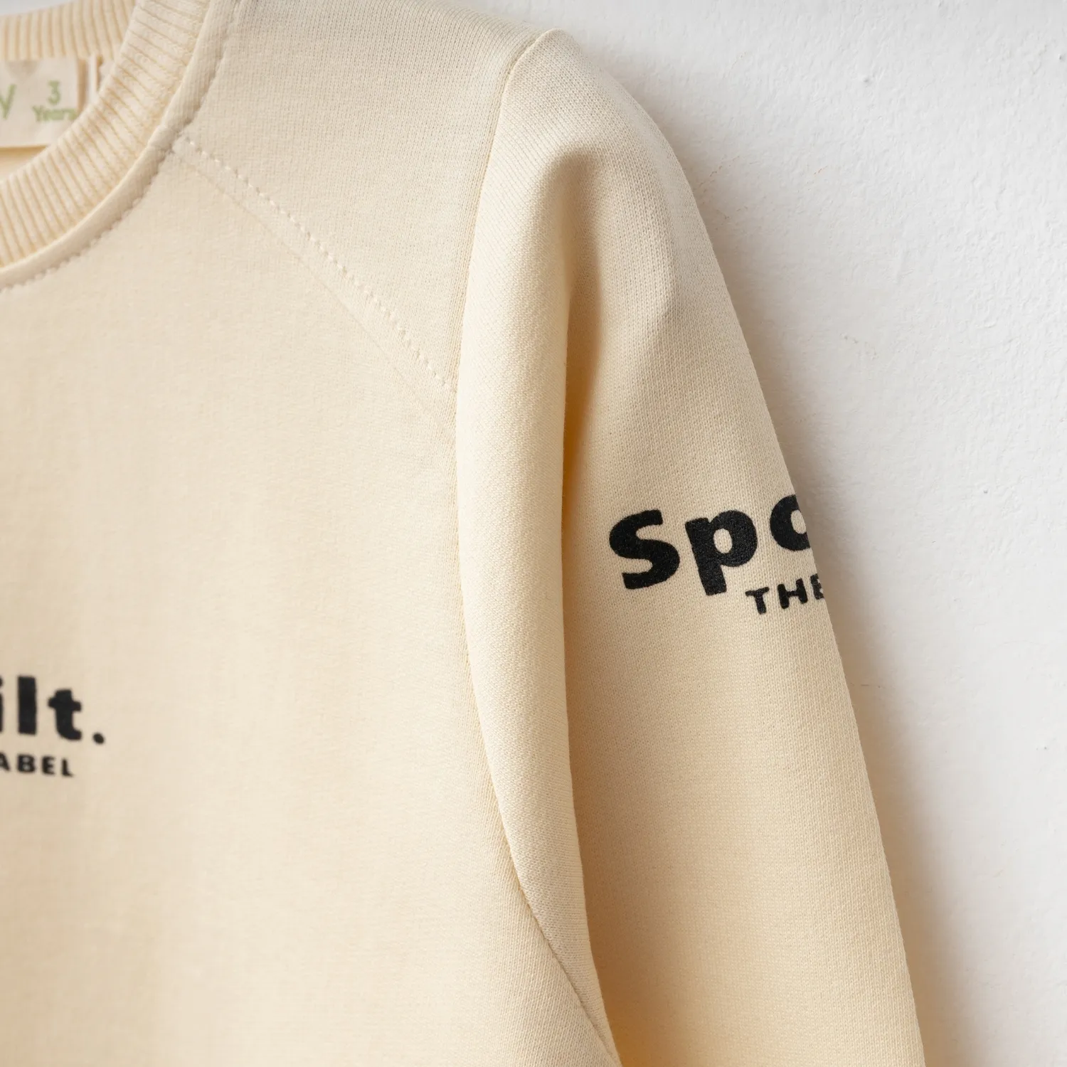 Bebolly Sweatshirt Spoilt Baskılı Bej