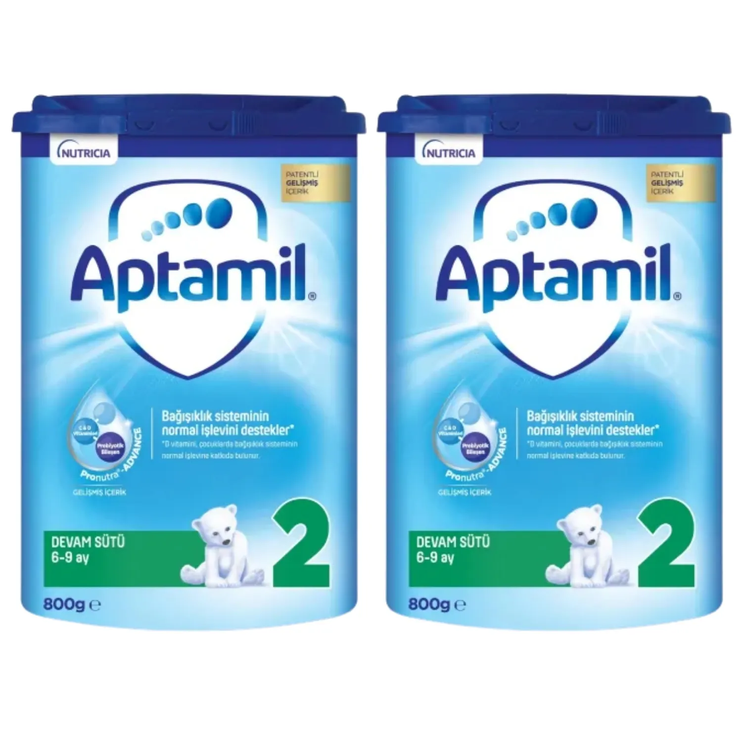 Aptamil 2 Devam Sütü 800 gr x2