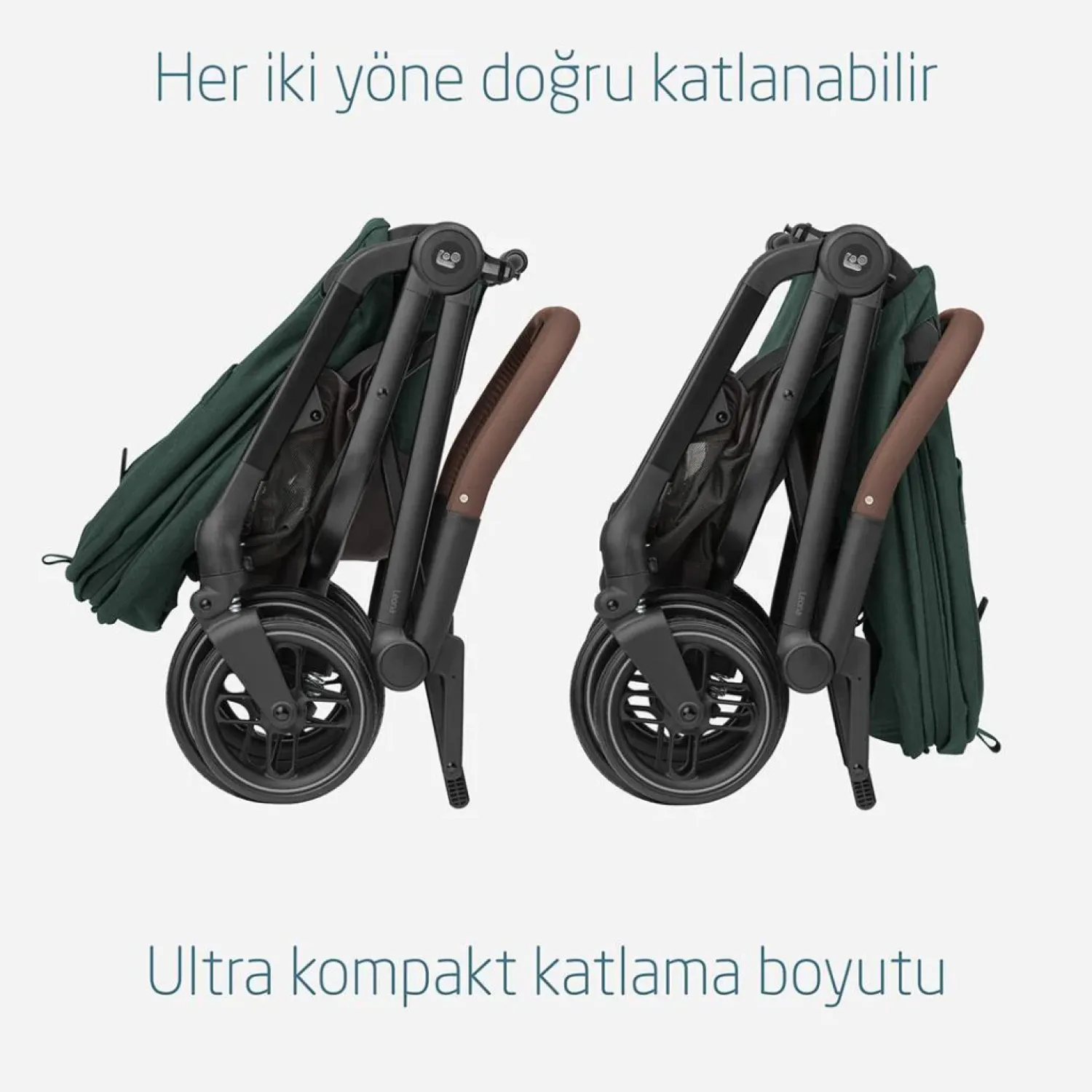 Maxi Cosi Leona2 Çift Yönlü Bebek Arabası Twillic Green