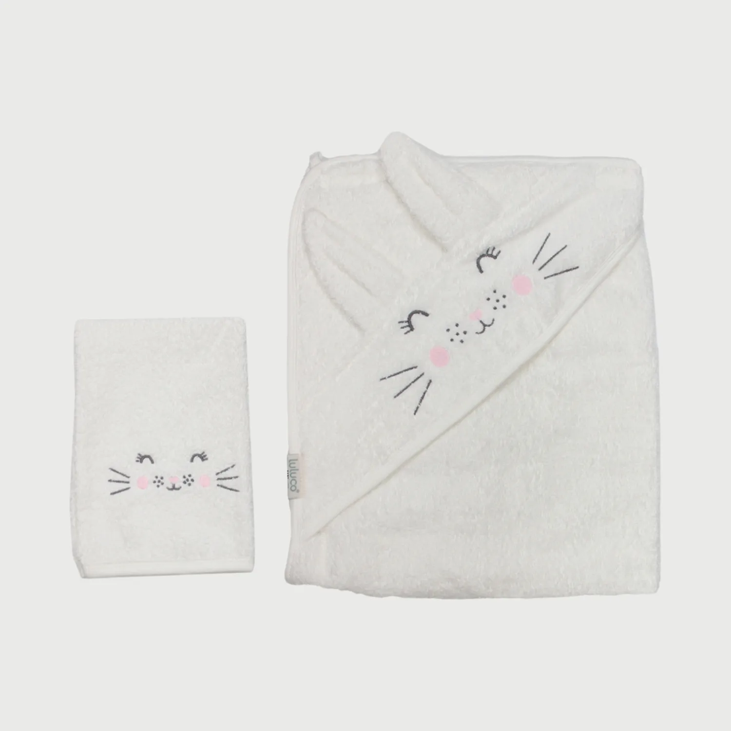 Bistyle Havlu Luluco Sweet Rabbit 75x75cm Ekru