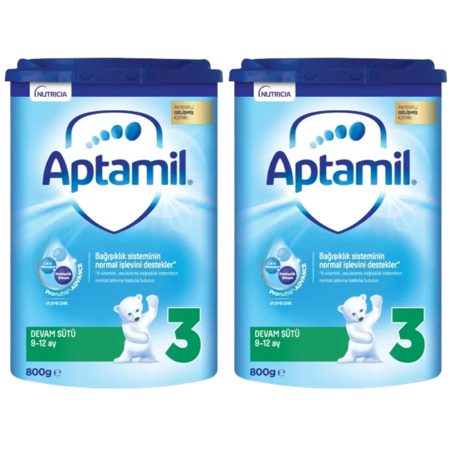 Aptamil 3 Devam Sütü 800 Gr x2