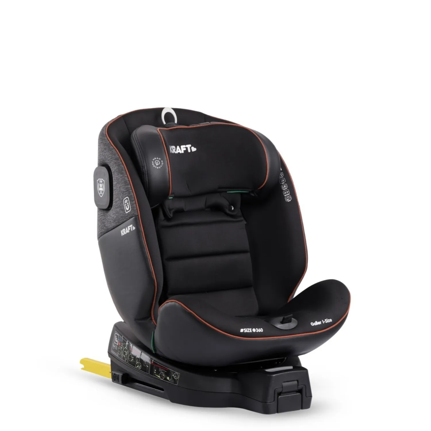 Kraft Galler I-Size Oto Koltuğu 0-36 Kg Koyu Gri
