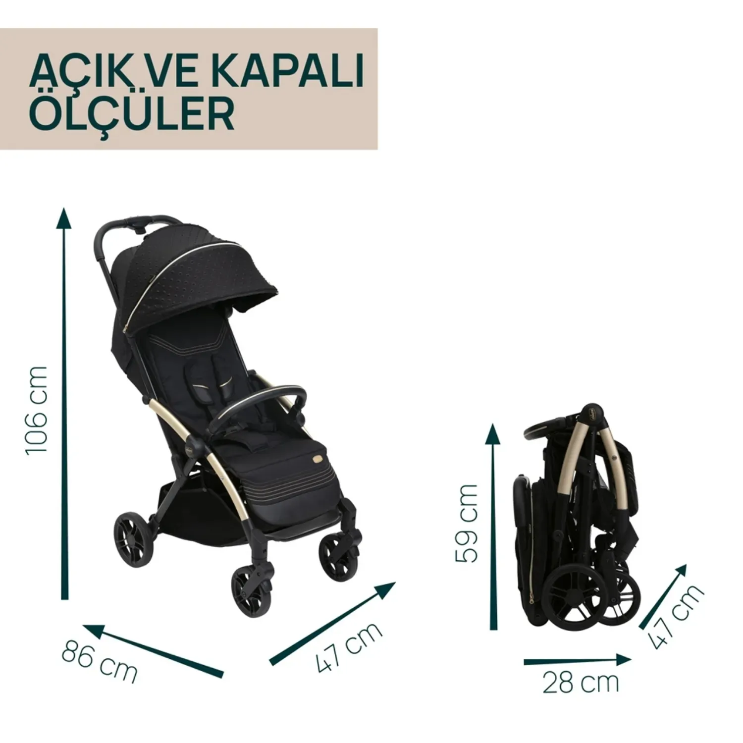 Chicco Goody XPlus Kabin Travel Sistem Bebek Arabası Dark Shadow