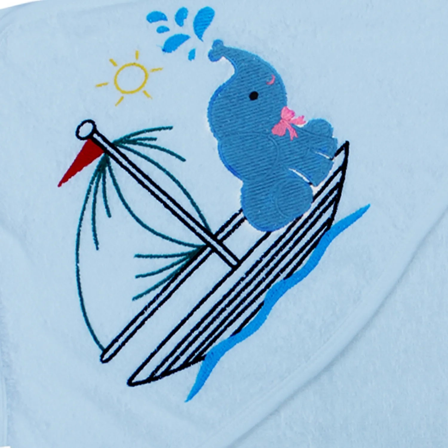 Bistyle Havlu Luluco Sea And Elephant 75x75cm Mavi