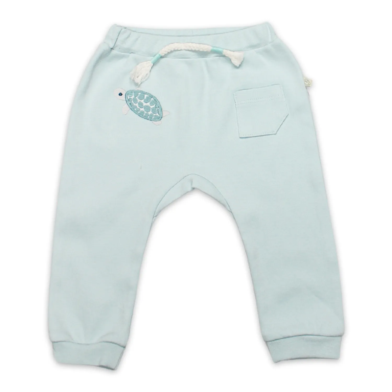 Bistyle Pantolon Patiksiz Hello World Mint - Ekru