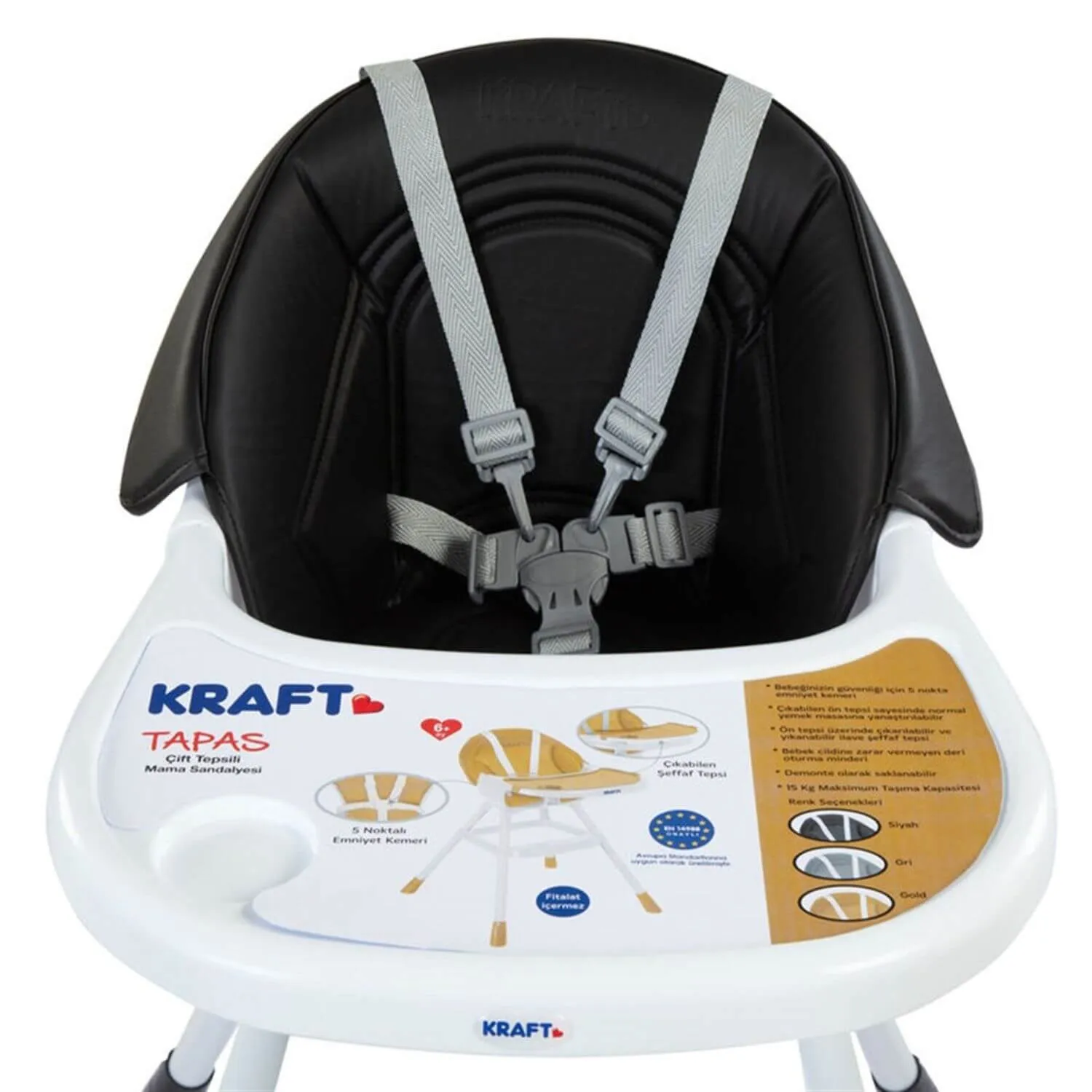 Kraft Tapas Mama Sandalyesi Gold
