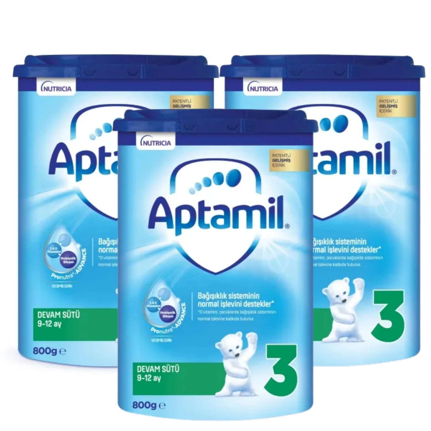 Aptamil 3 Devam Sütü 800 Gr x3