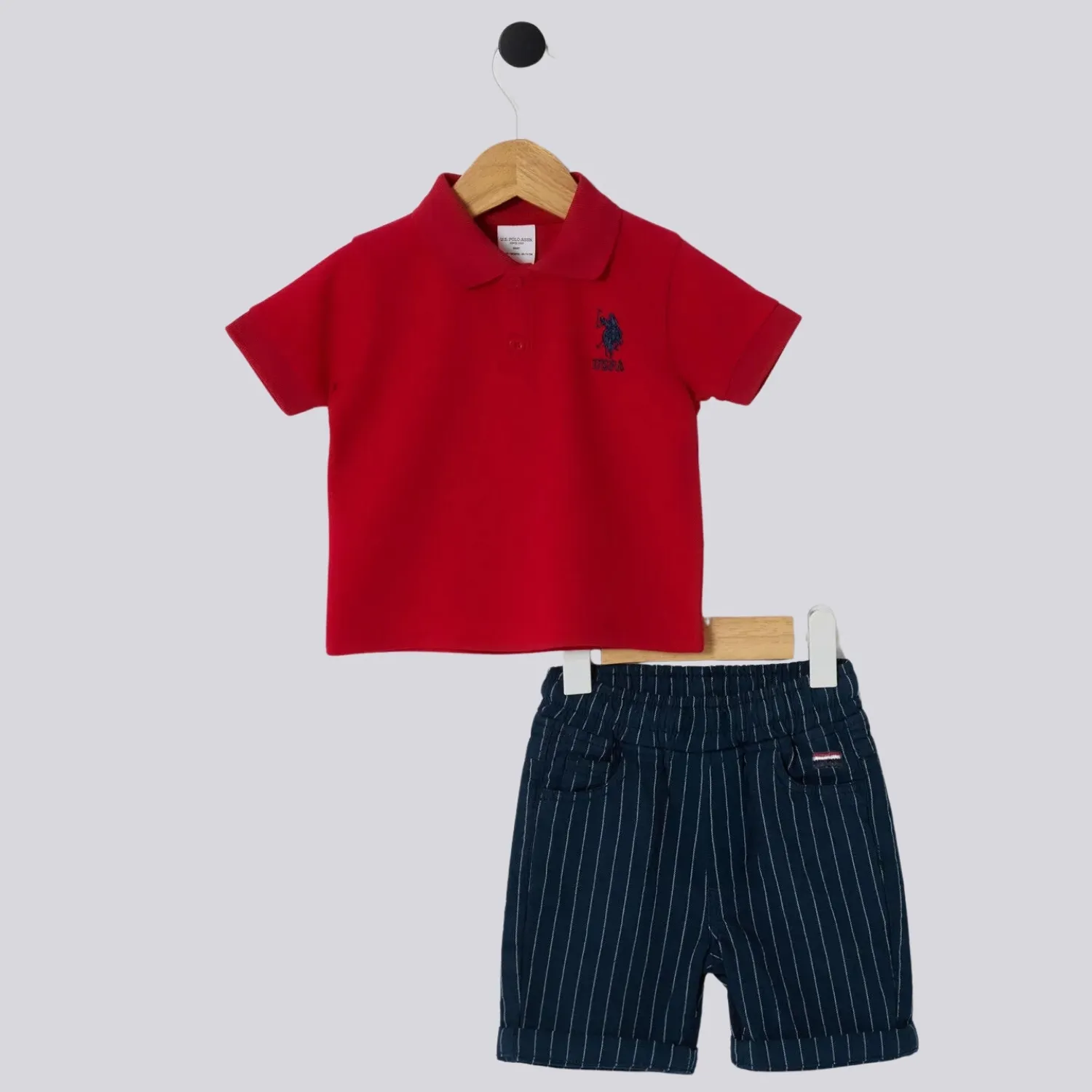 U.S. Polo 2li Takım T-Shirt Kırmızı