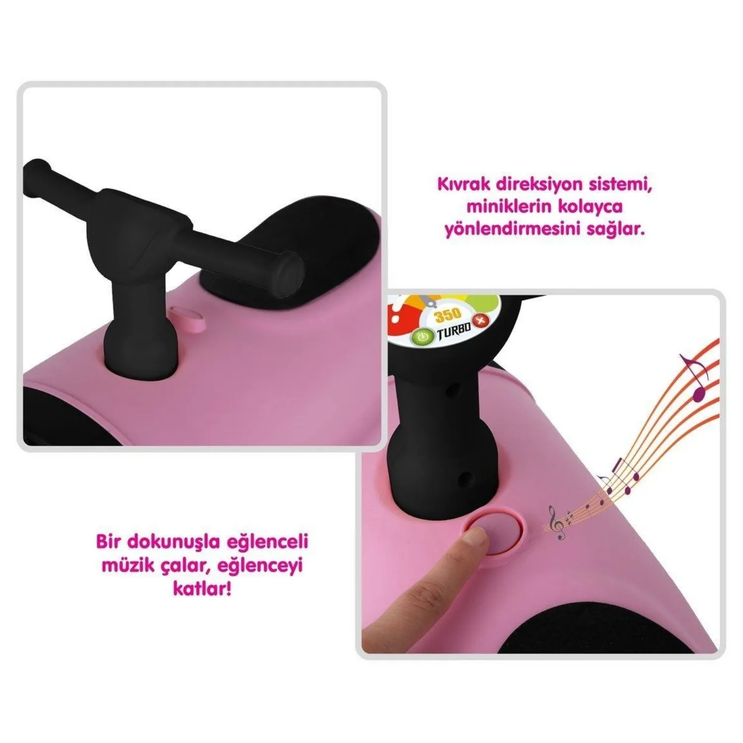 İlk Arabam Turbo Bitgit Araba Pembe