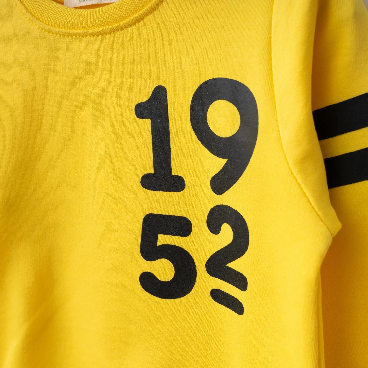 Bebolly Sweatshirt 1952 Baskılı Sarı