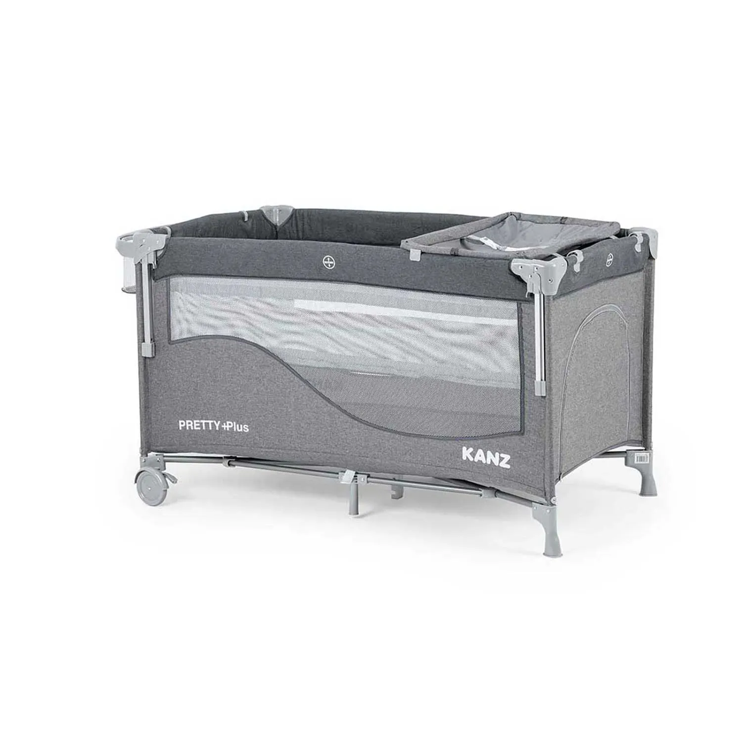Kanz Pretty Plus Yatak Hediyeli Anne Yanı Oyun Parkı 70x120 cm Füme