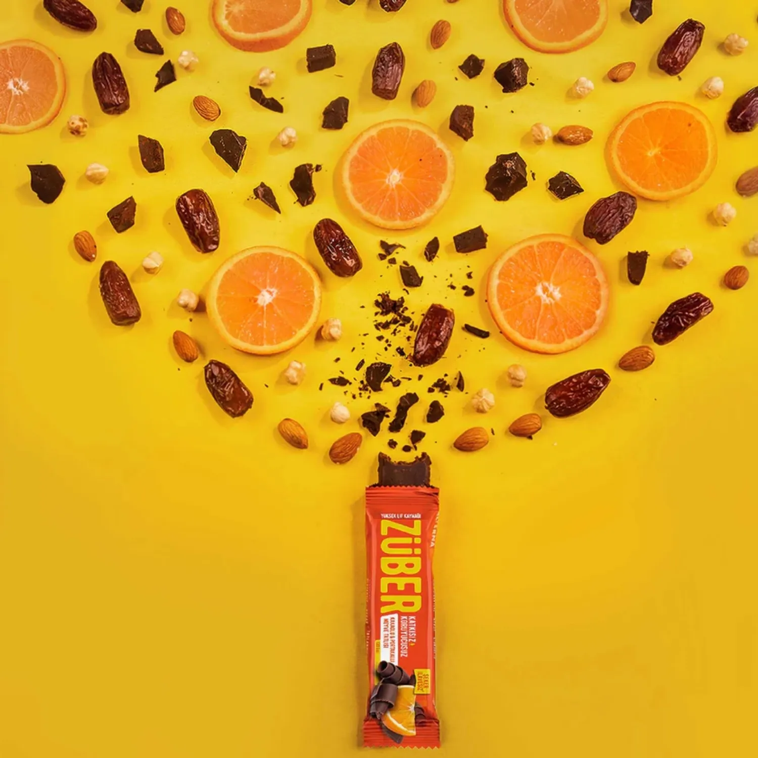 Züber Kakaolu Ve Portakallı Meyve Bar 40gr